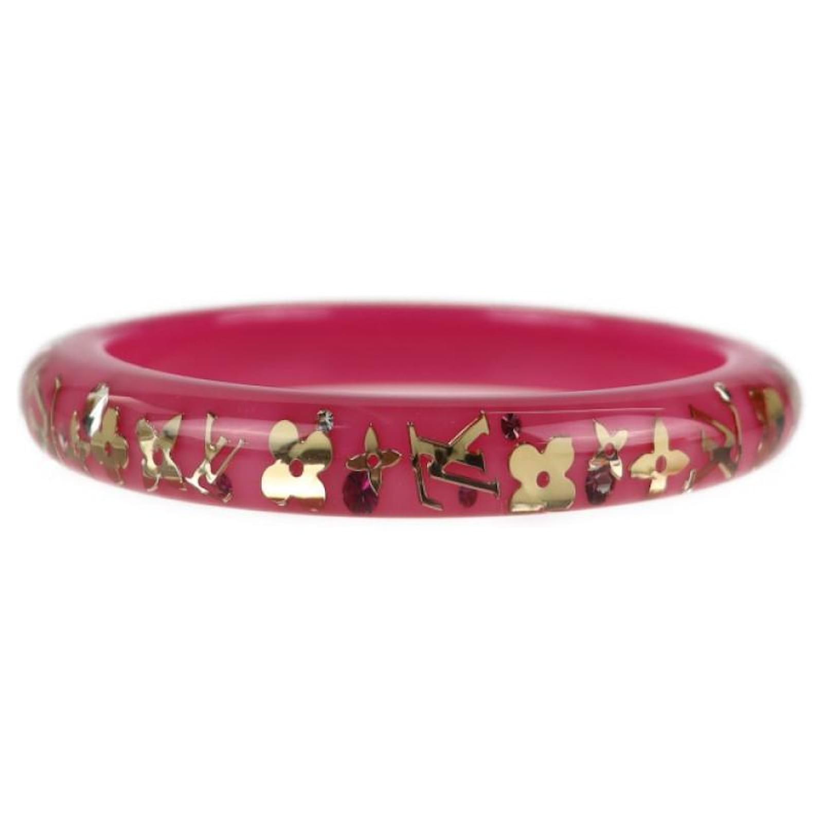 Used] LOUIS VUITTON Brass Lean Cruise M65578 Bangle Plastic Pink