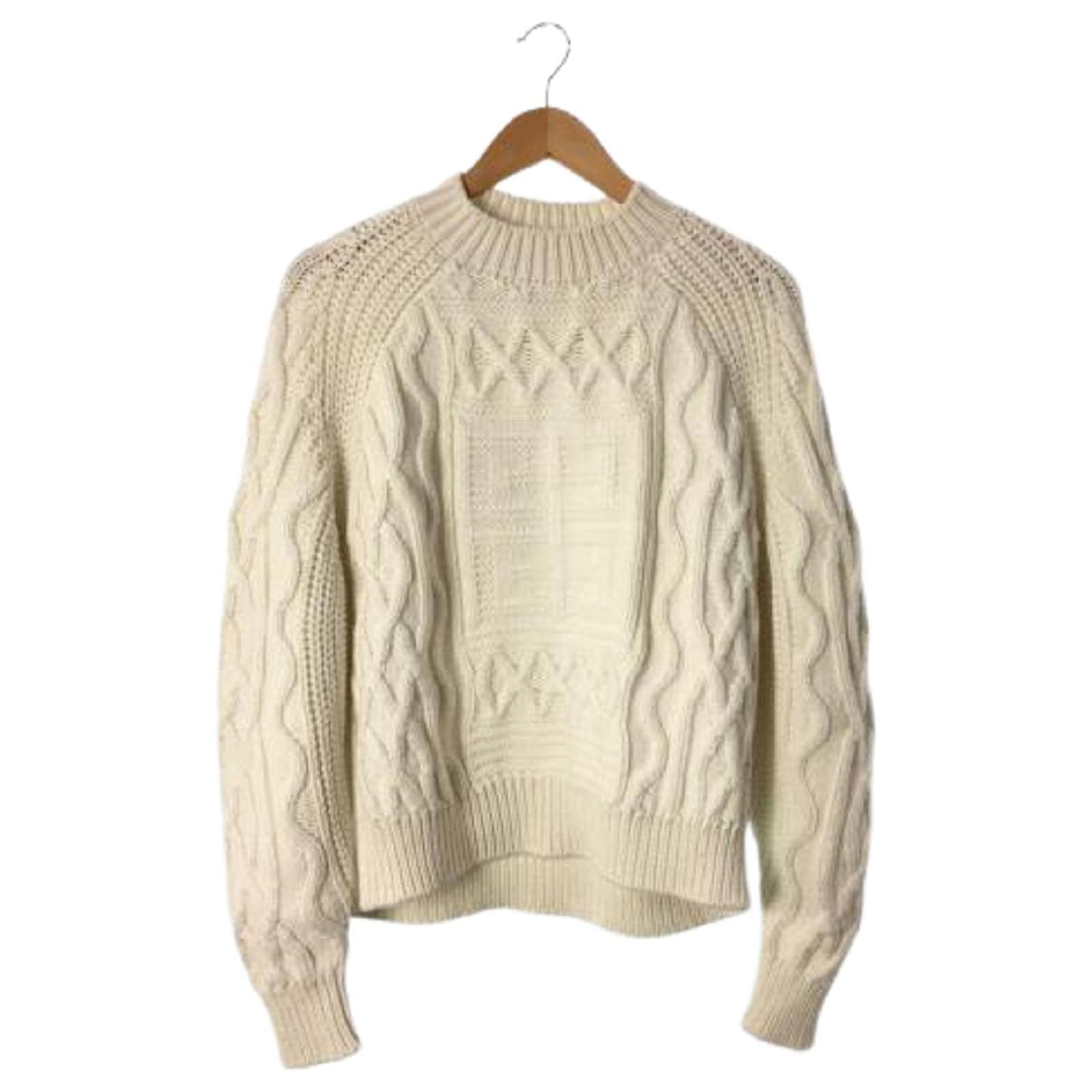 Used] GIVENCHY 19AW Cable Knit Sweater S BW90714Z52 Cotton