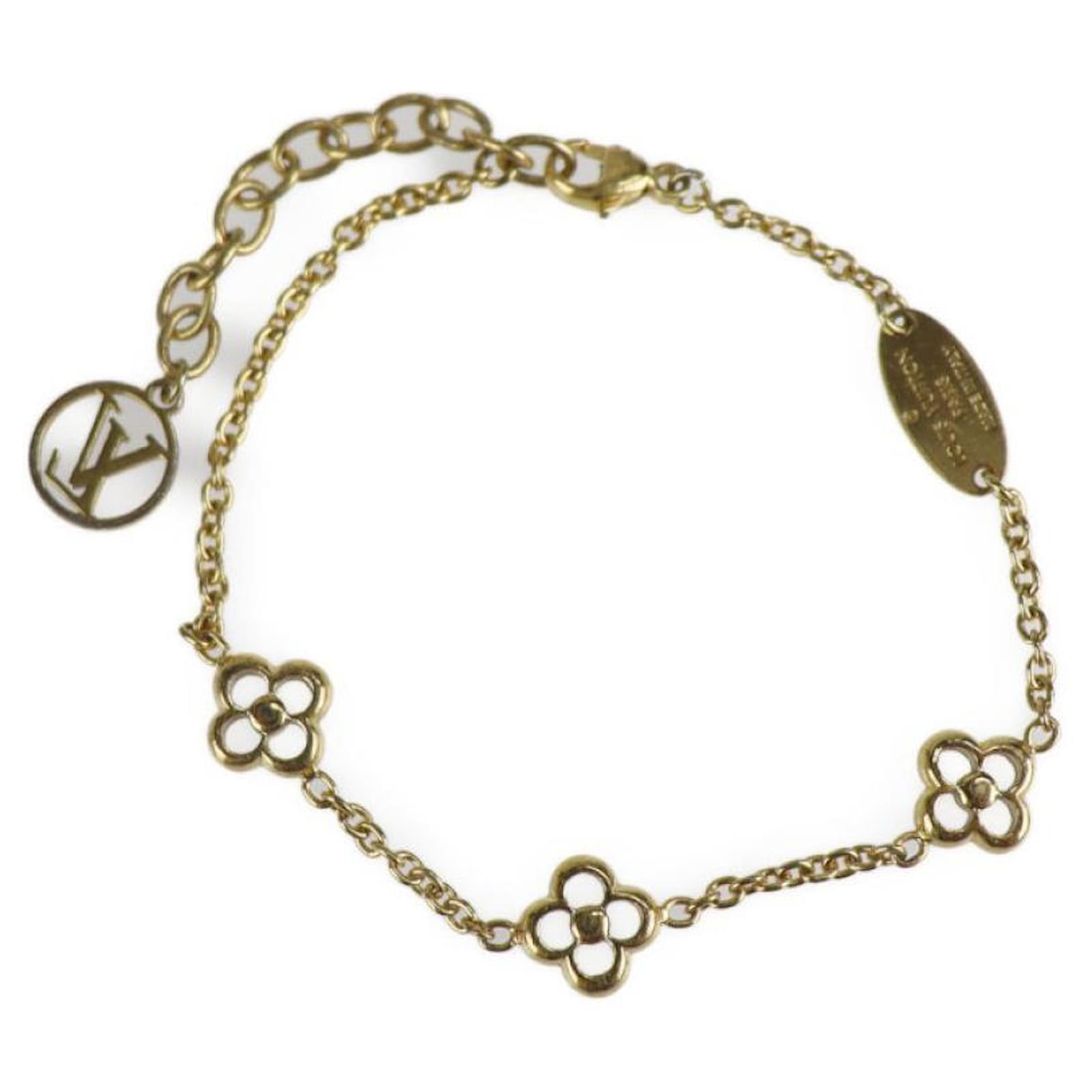 Louis Vuitton Flower Charm Bracelet in Metallic  Lyst