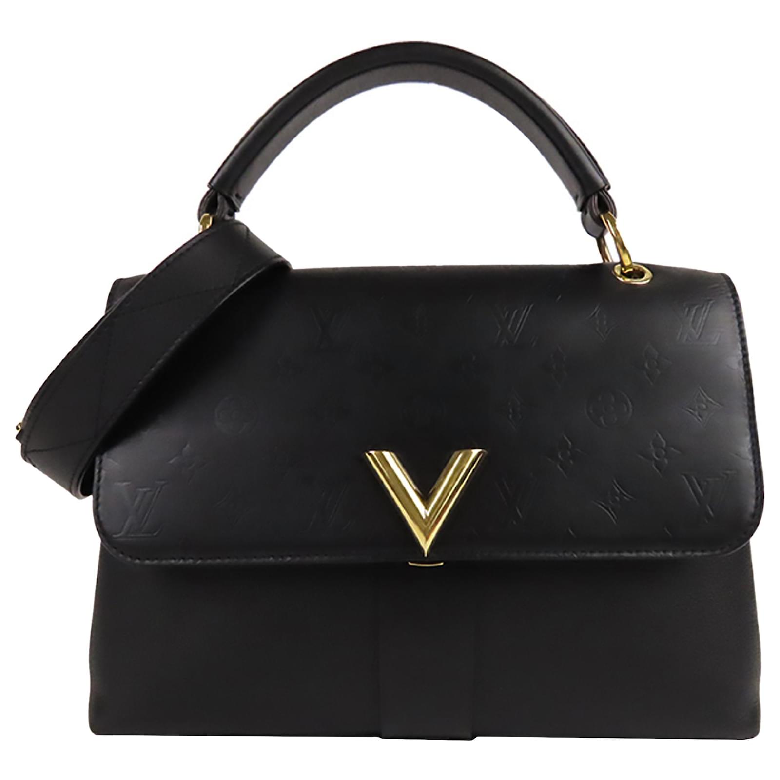 Louis Vuitton Black Monogram Very One Handle Leather Pony-style calfskin  ref.950183 - Joli Closet