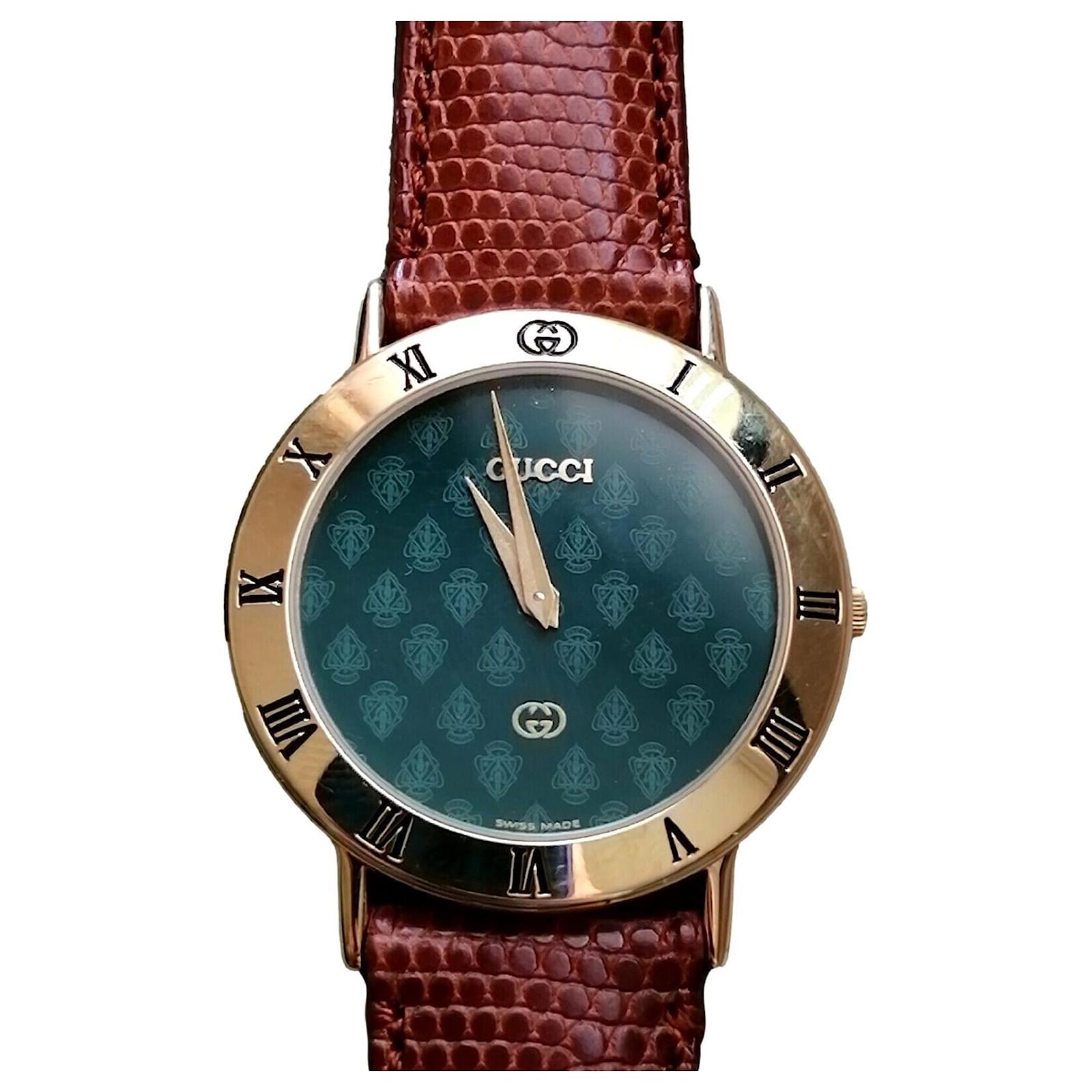 retirada Racionalización ponerse nervioso Gucci 3000M reloj de pulsera vintage RARO Dorado Chapado en oro ref.497592  - Joli Closet