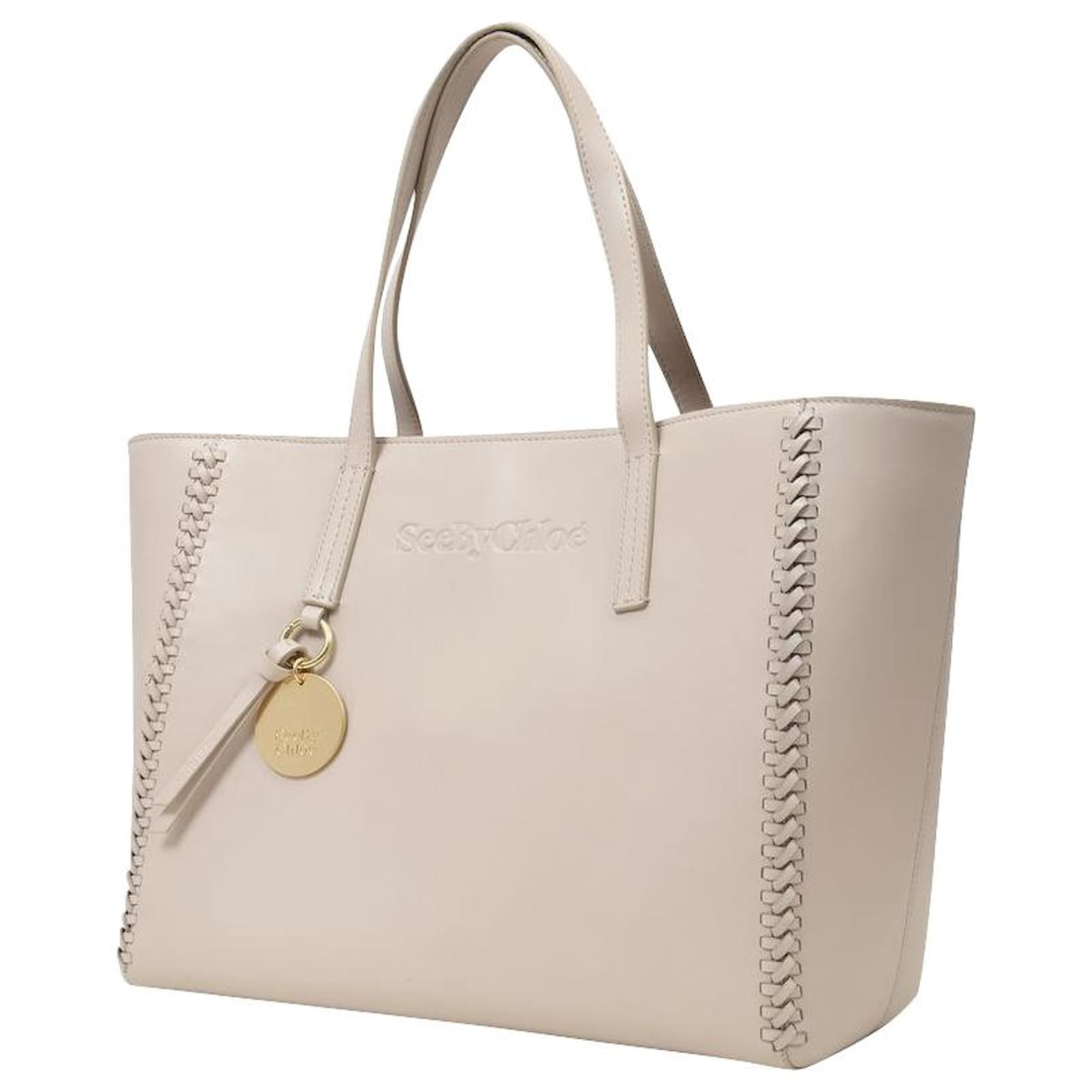 See by Chloe Sac Cabas Tilda en Cuir Beige Chair ref.498103 Joli Closet