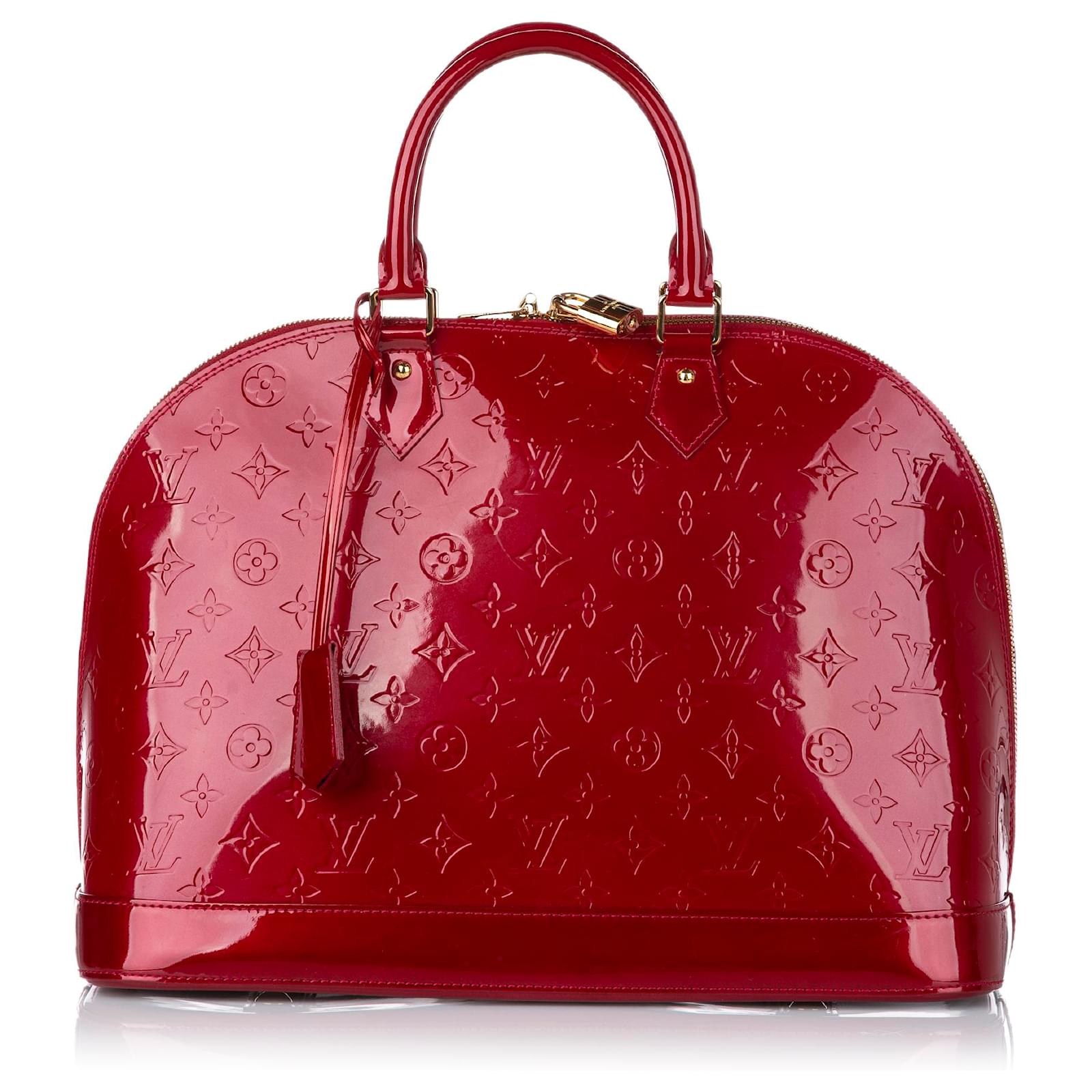 Louis Vuitton Alma GM Patent leather Red