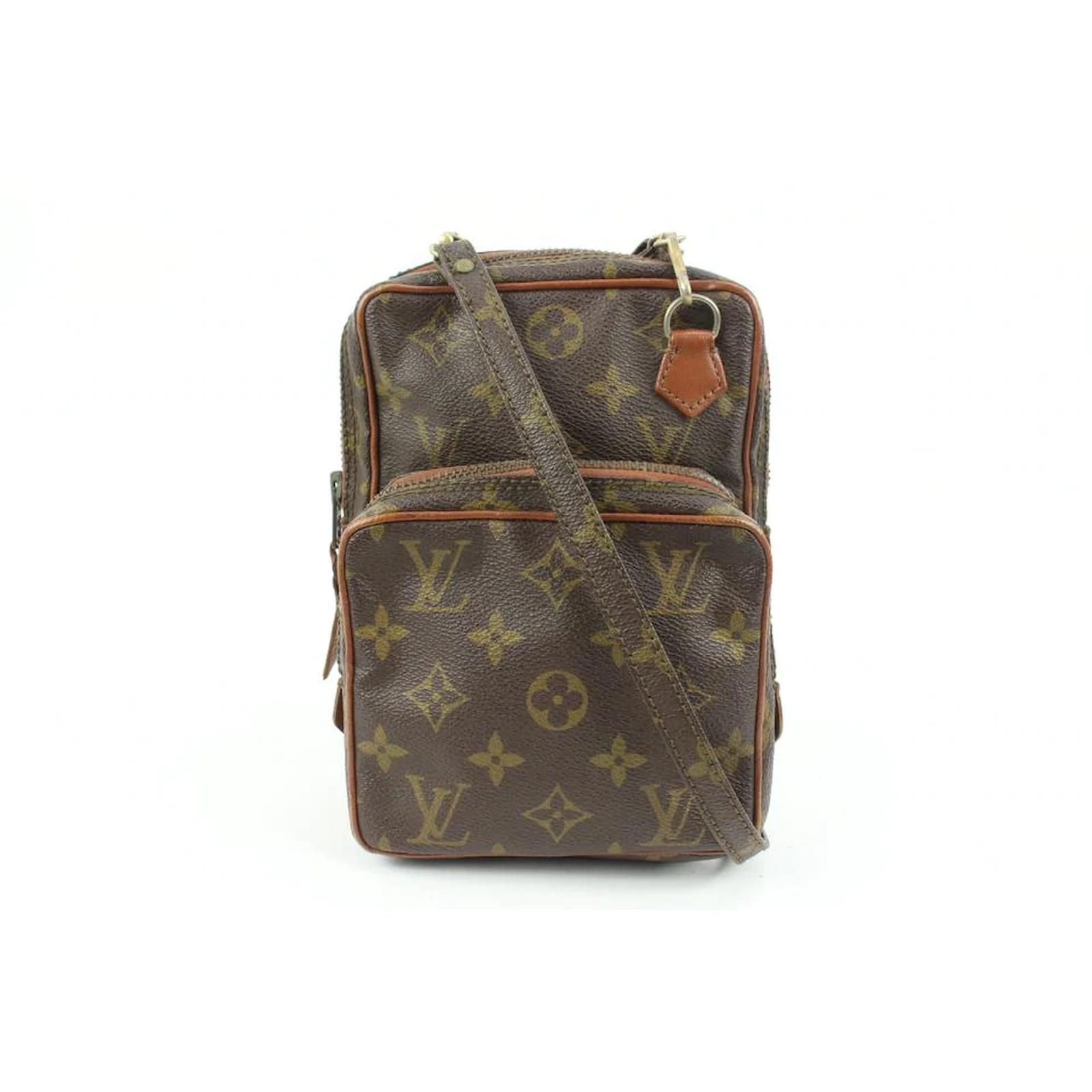 Louis Vuitton Monogram Mini  Crossbody Bag Brown Leather ref