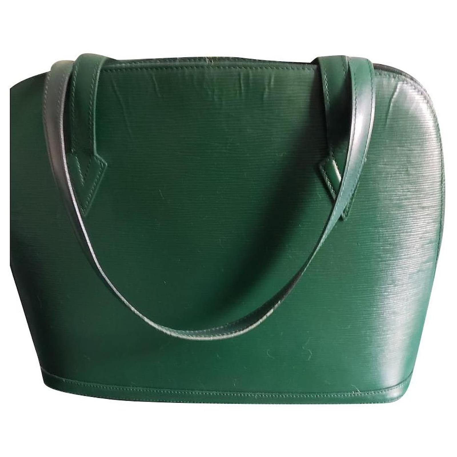 Vintage Louis Vuitton Lussac Green Epi Leather