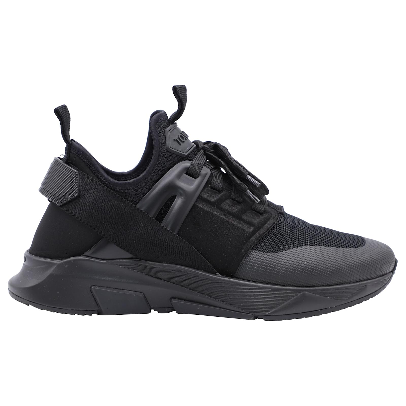Tom Ford Jago Sneakers in Black calf leather Leather  - Joli  Closet