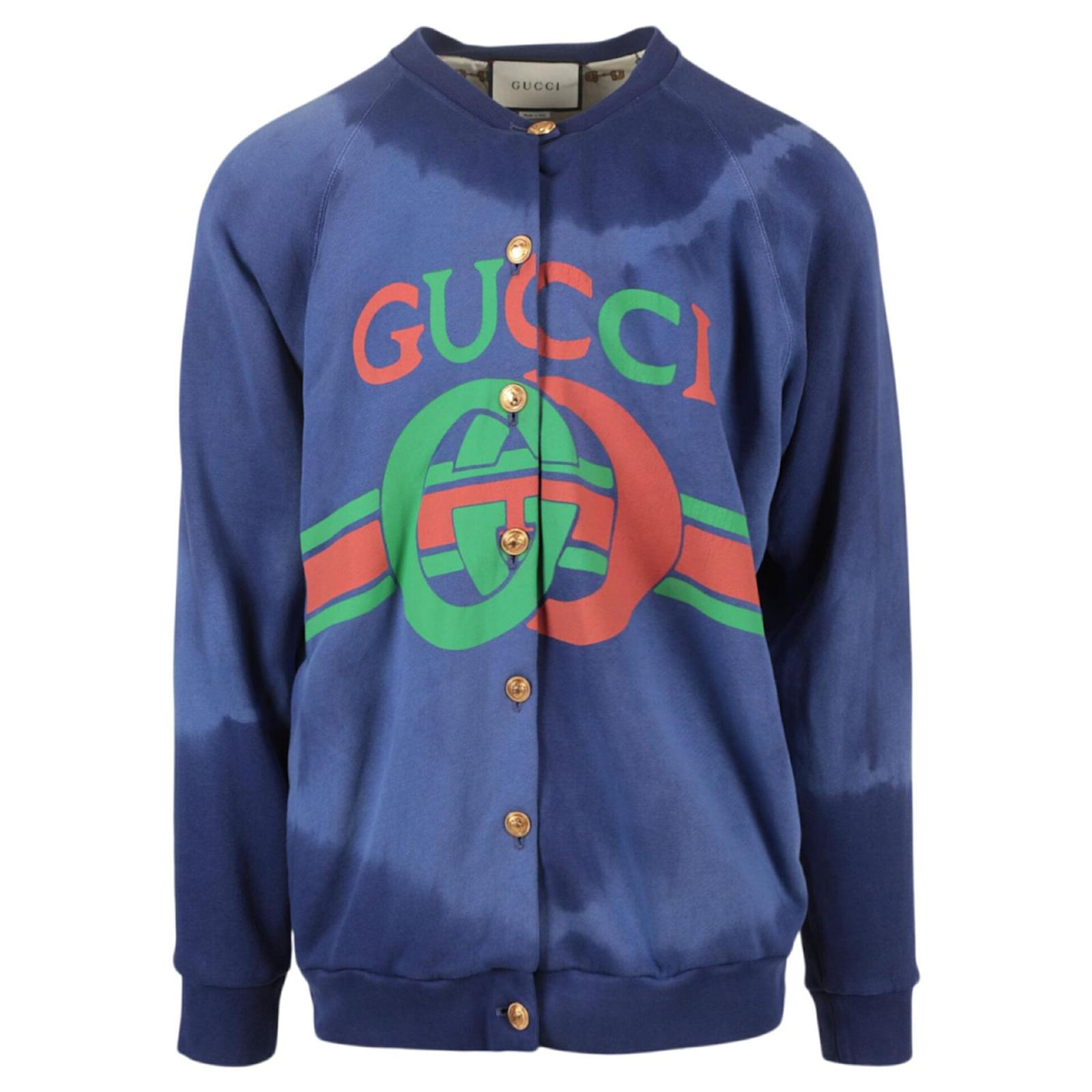 Sudadera De Algodón Con Logo Gucci Multicolor ref.499179 Joli Closet