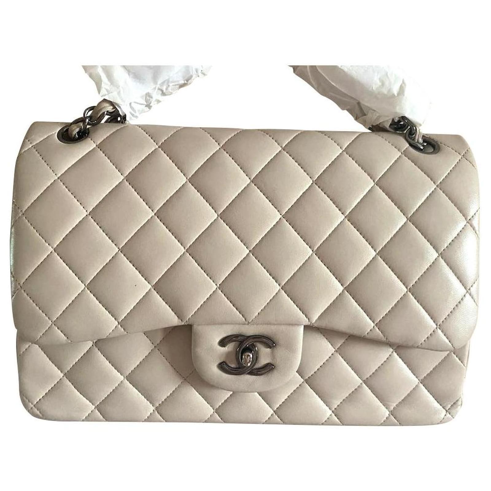 Bolsa discount chanel beige