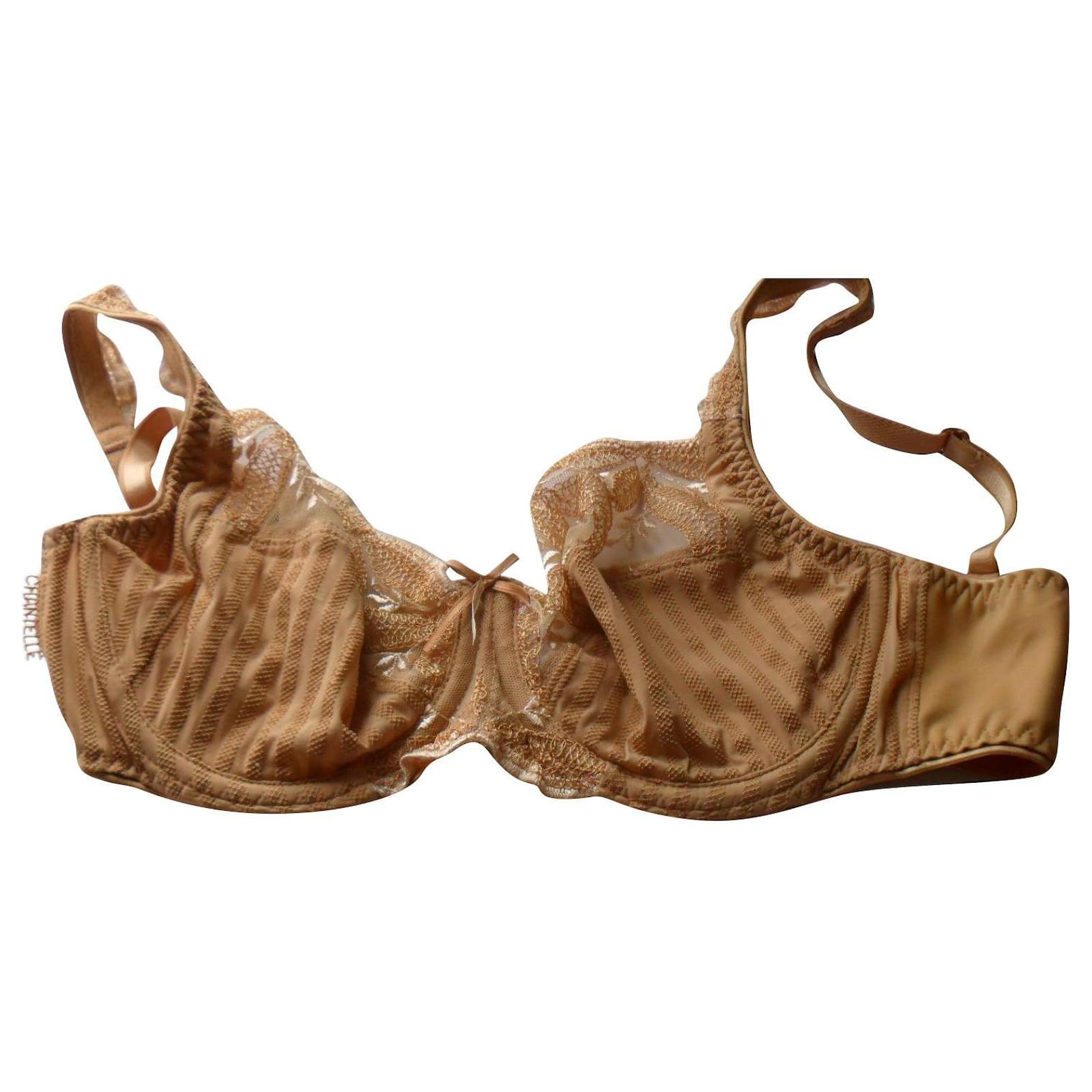 Autre Marque Chantelle Push-up bra Light brown Lace ref.499586
