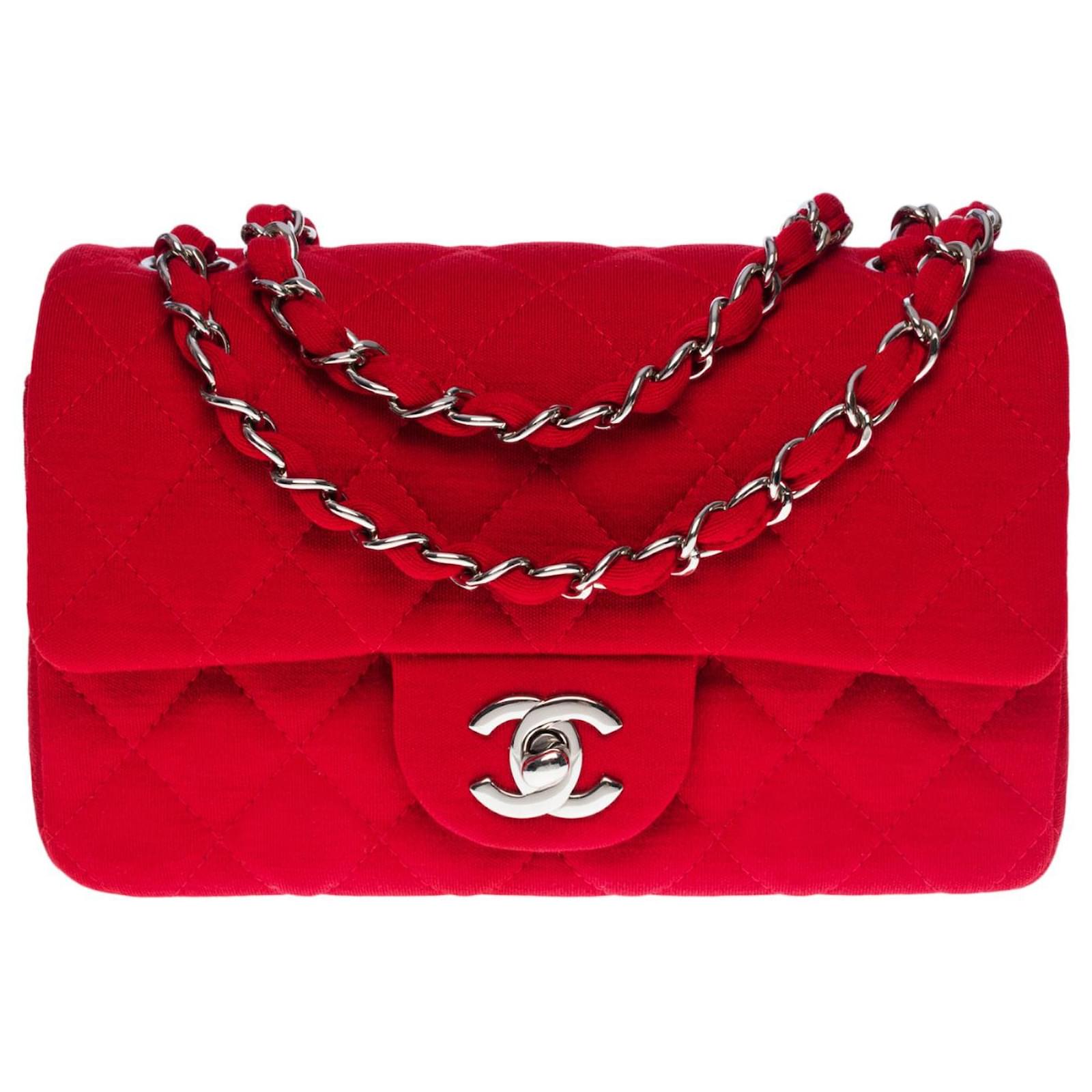 chanel jersey classic flap bag