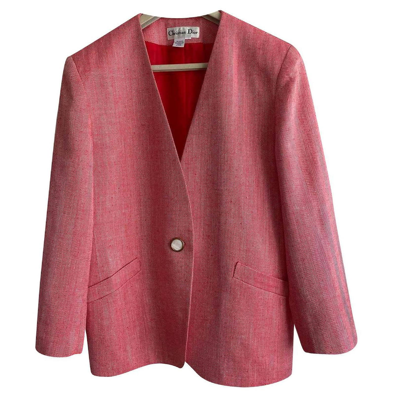 Christian Dior Jackets Red Rayon ref.500143 - Joli Closet