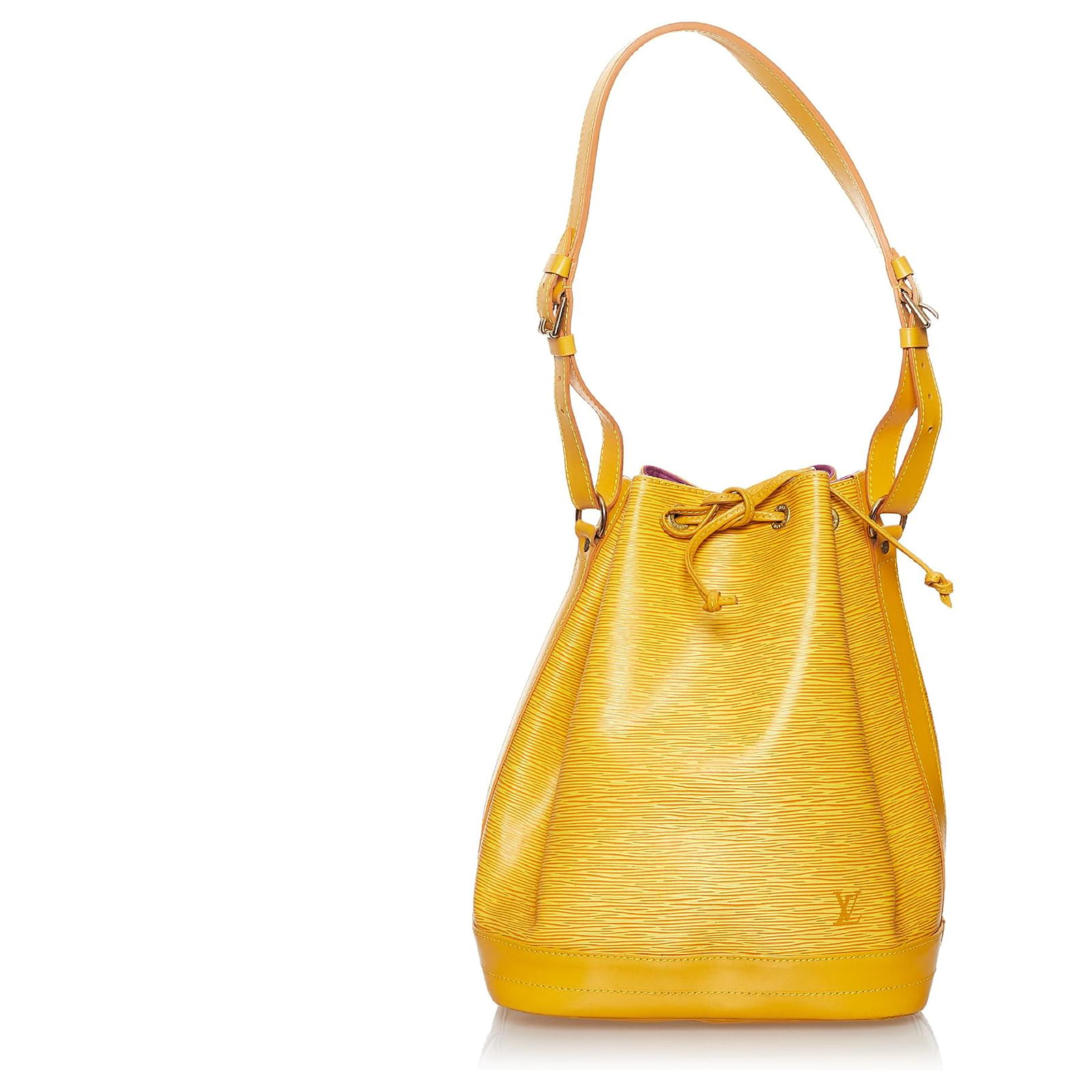 Louis Vuitton Yellow Epi Leather Noe Draw String Handbag-Shoulder