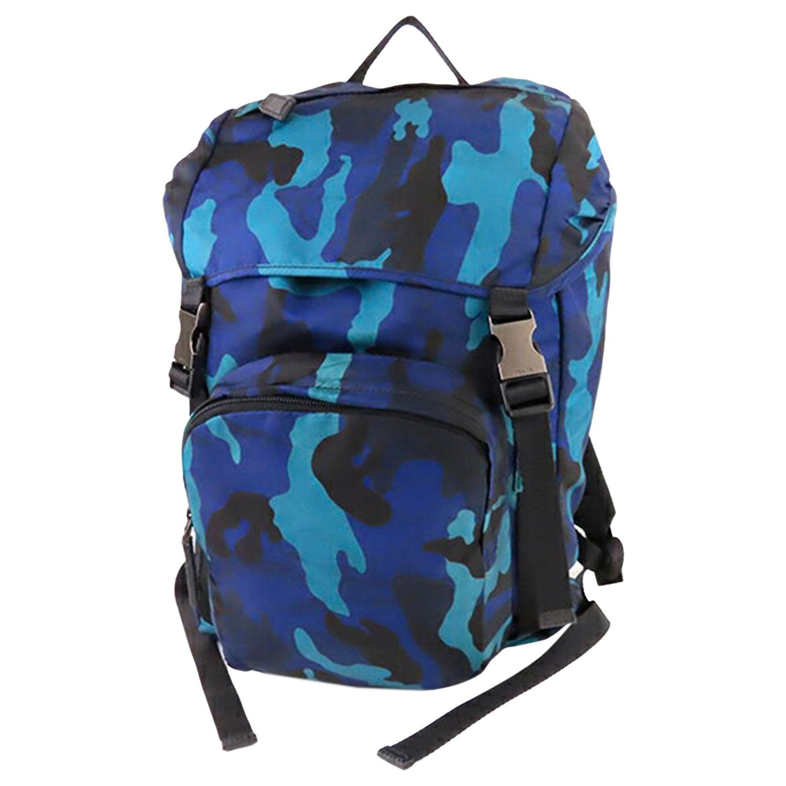 Prada Blue Camouflage Backpack Prada Blue Tessuto Camouflage Backpack Multiple colors  main image 4