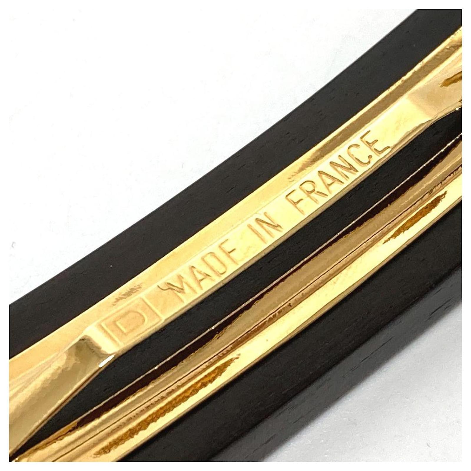 Louis Vuitton Hair Clip Gold Color