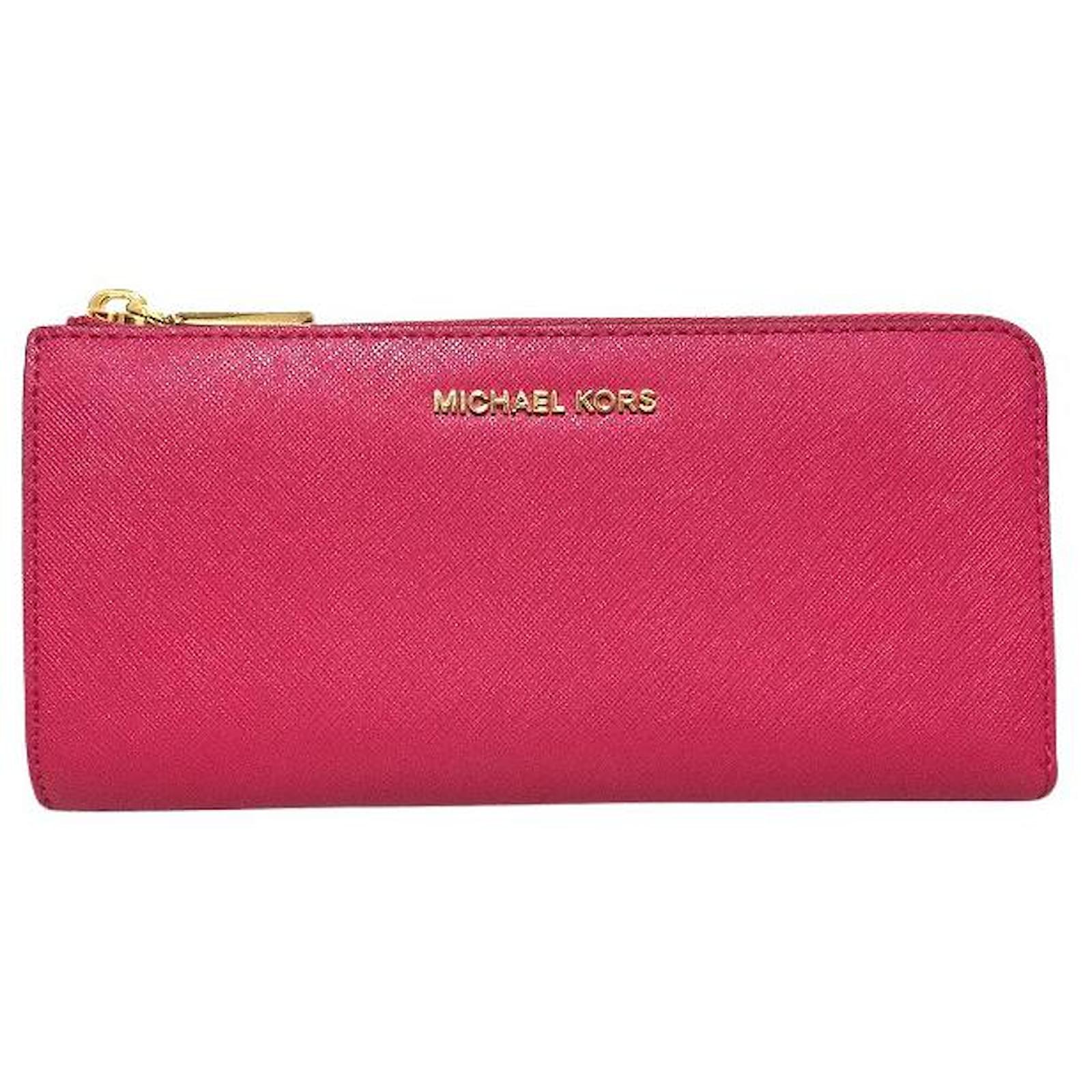 Michael Kors wallet Pink Leather ref.500468 - Joli Closet