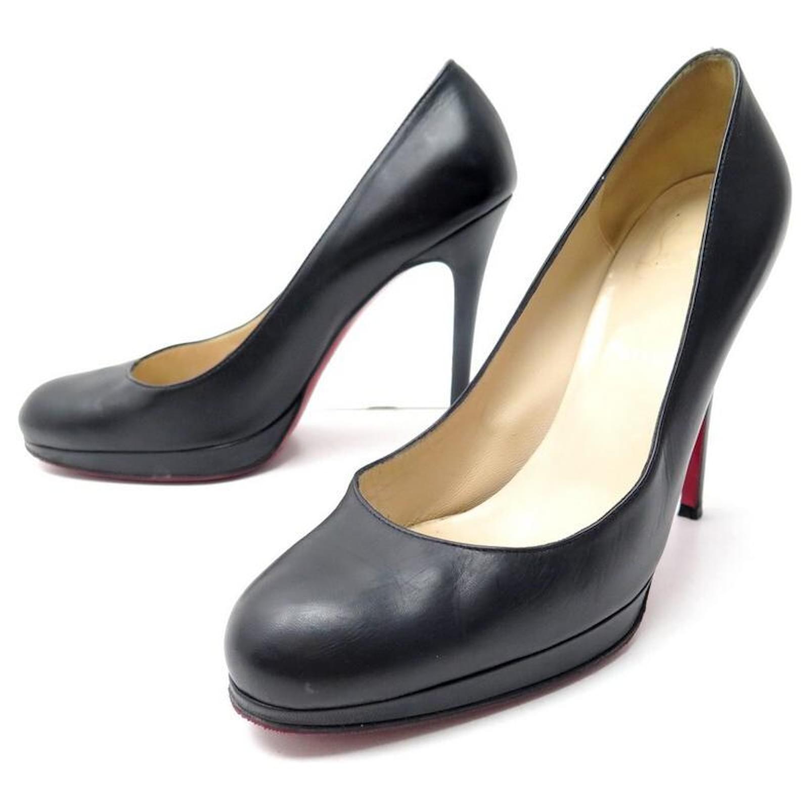 louboutin cuir noir