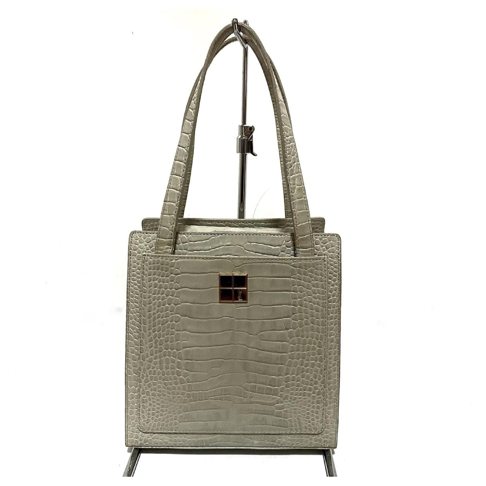 Saint Laurent Handbag Grey Leather ref.501415 Joli Closet