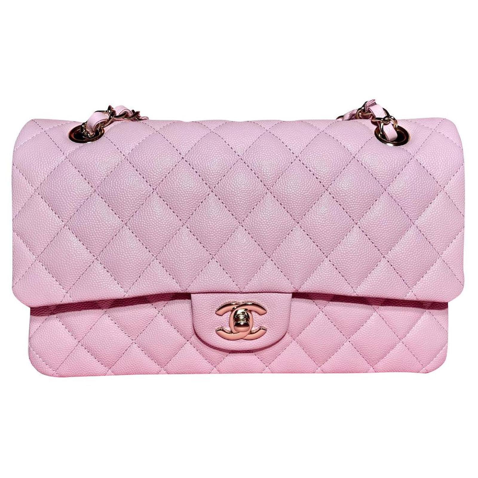 Timeless 21S NC022 Chanel Classic lined Flap Caviar Leather Lilac Pink   - Joli Closet