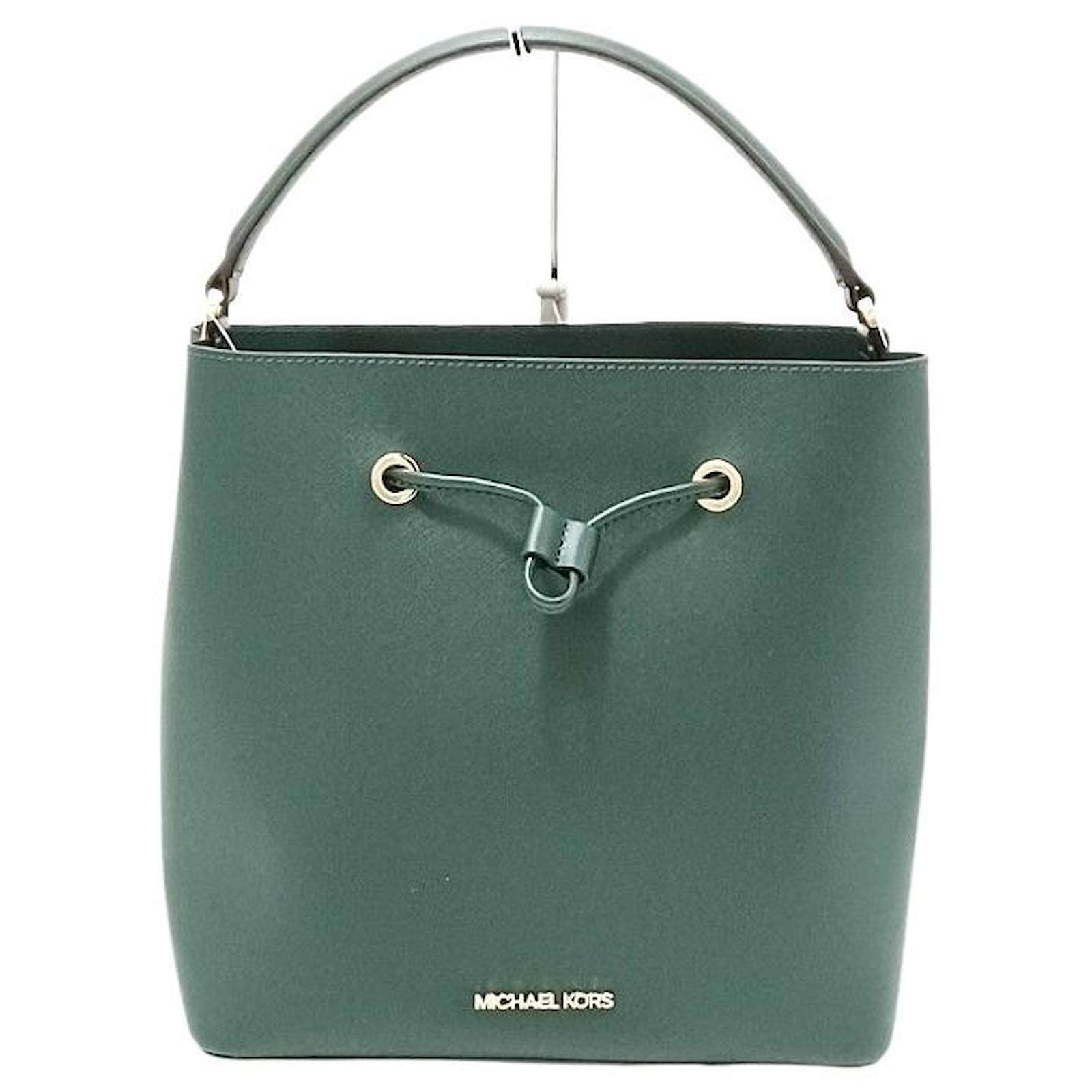 Bolso Michael Kors Verde Cuero  - Joli Closet