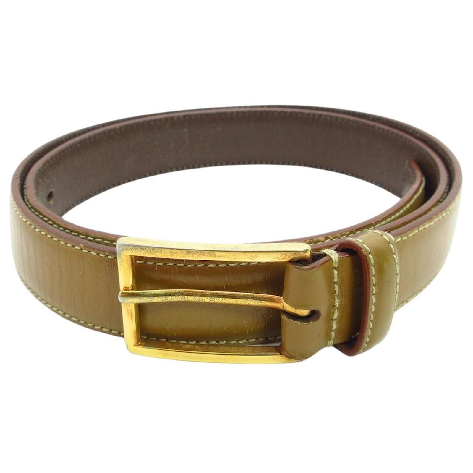 prada belt brown