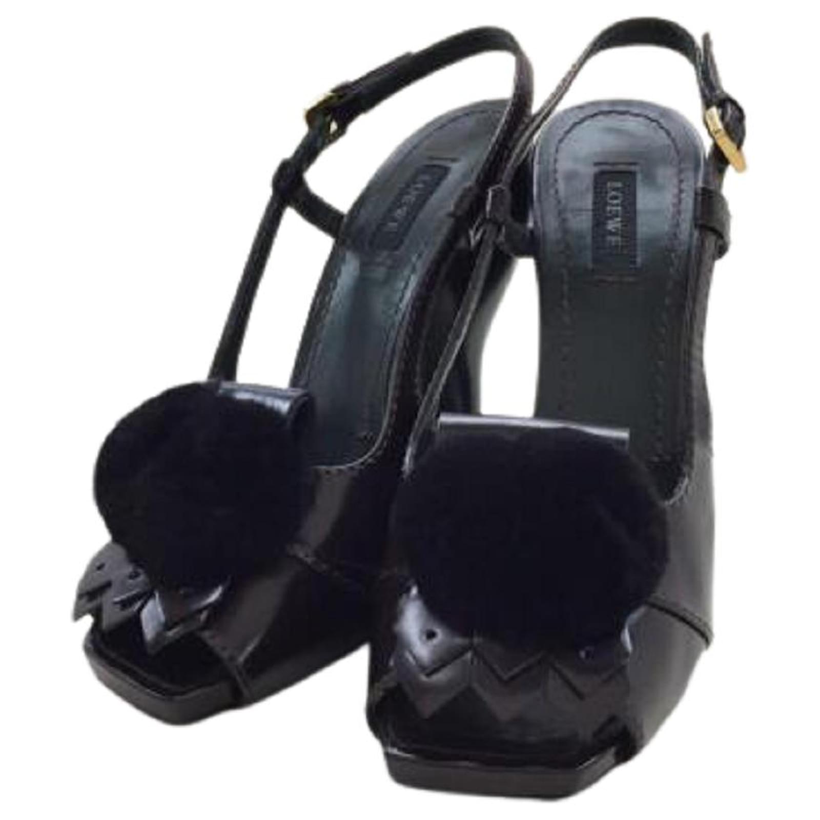 Used] LOEWE Sandals / 37 / BRD / High Heels / Platform Chunky