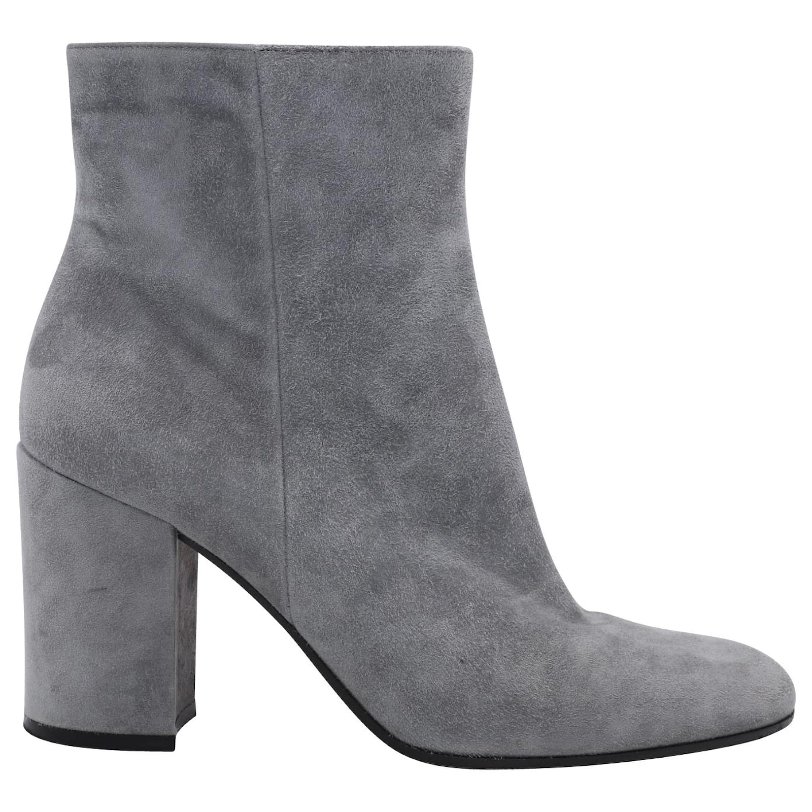 gianvito rossi 60mm suede booties with buckle