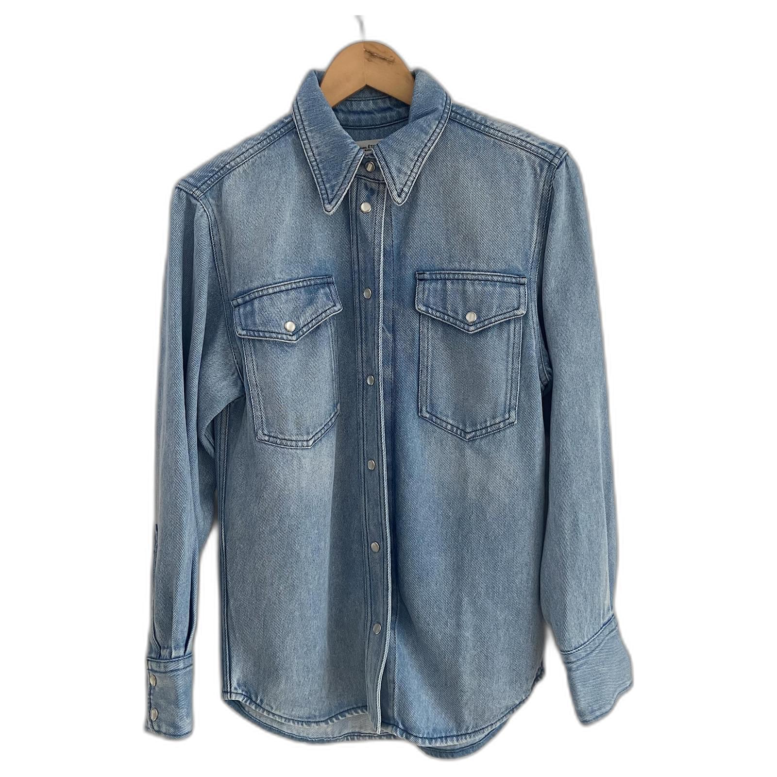 Isabel Marant Etoile Camisa vaquera Azul claro Pantalones vaqueros
