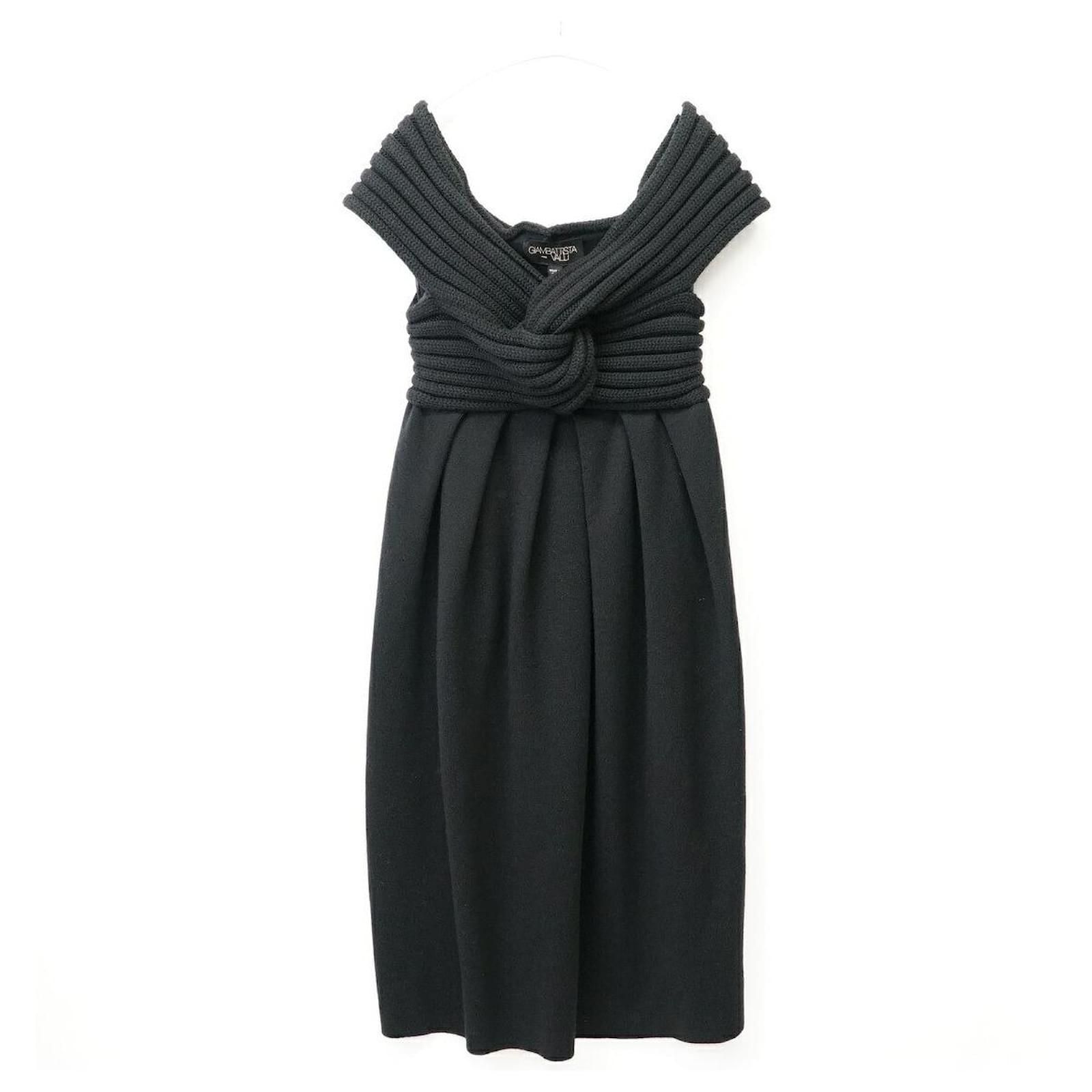Used] Giambattista Valli Knit One Piece Dress Size 40 / XS Black