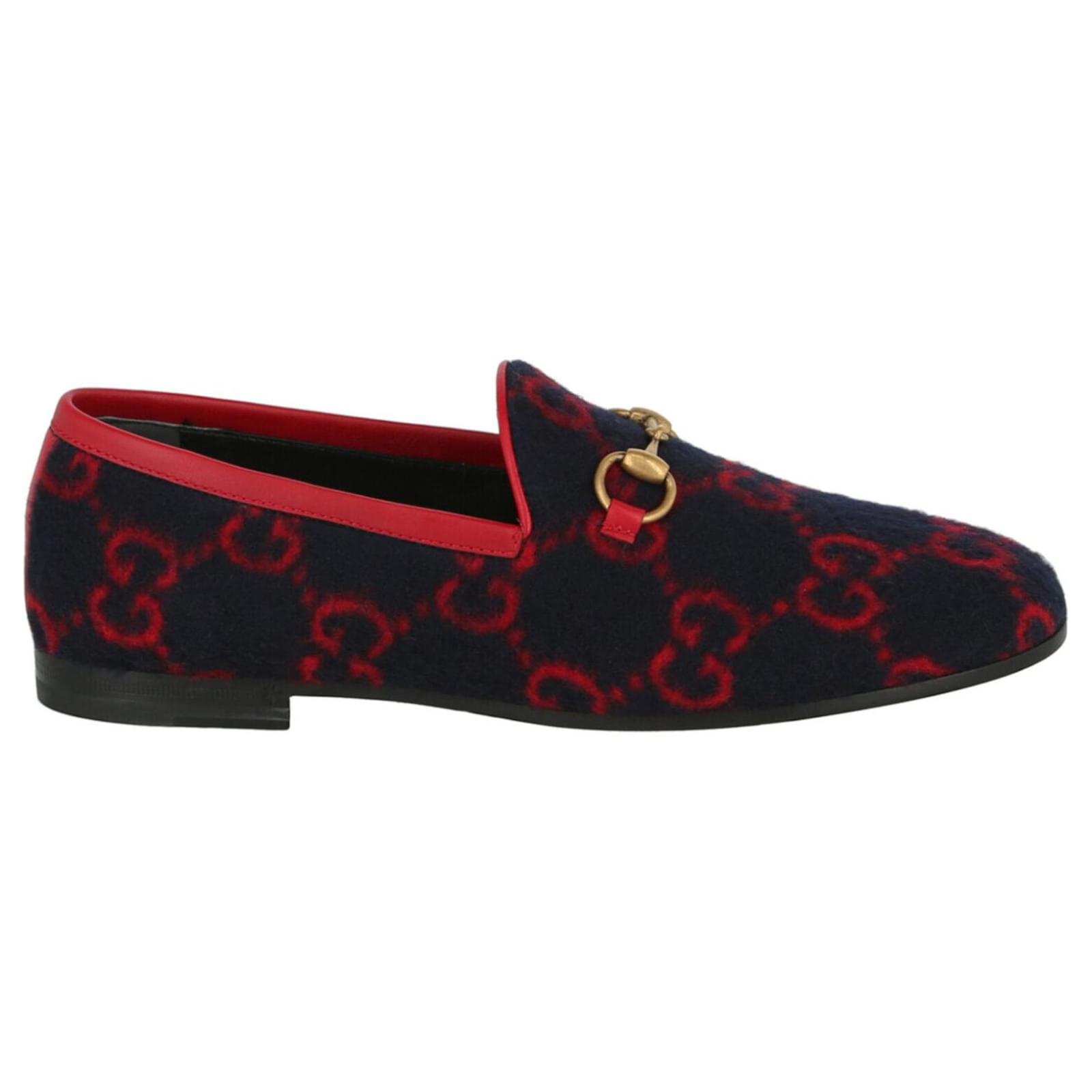 gucci jordaan wool loafer