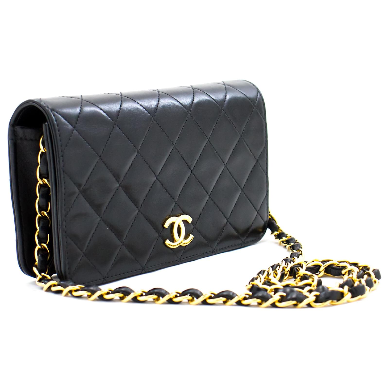 Chanel Mini Vanity Case Chain Clutch Black Lambskin Gold Hardware – Madison  Avenue Couture