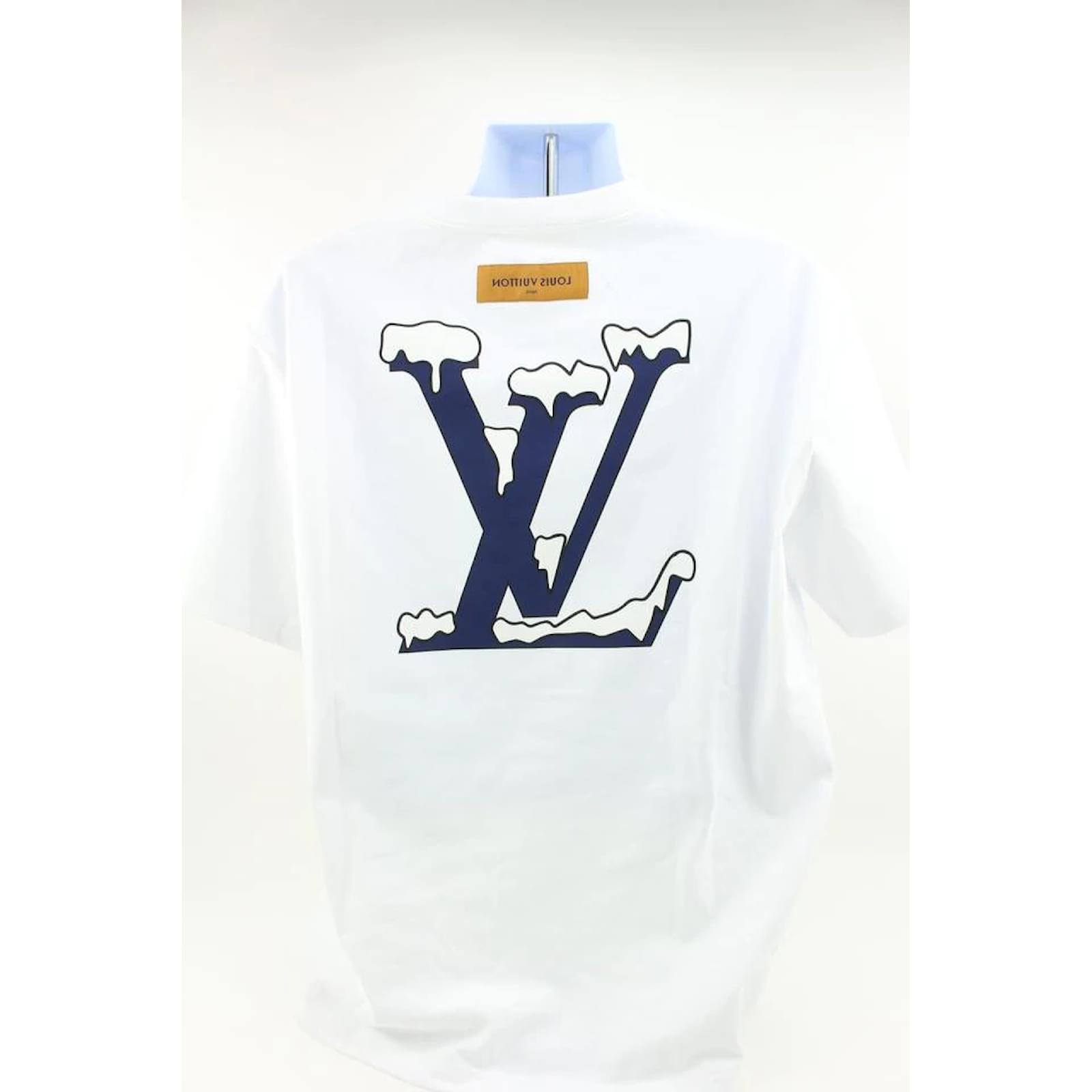 Louis Vuitton Men's XXL Virgil Abloh Snow LV Logo Do a Kickflip T