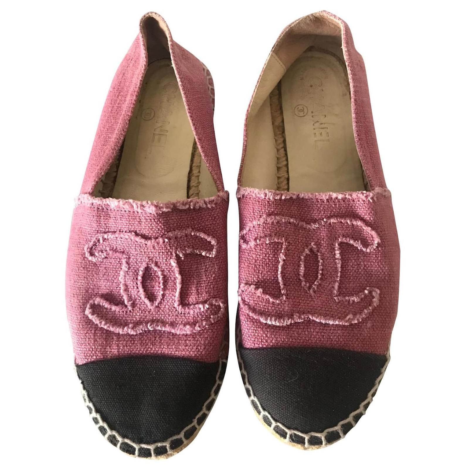 CHANEL Red leather espadrille  The Hangout