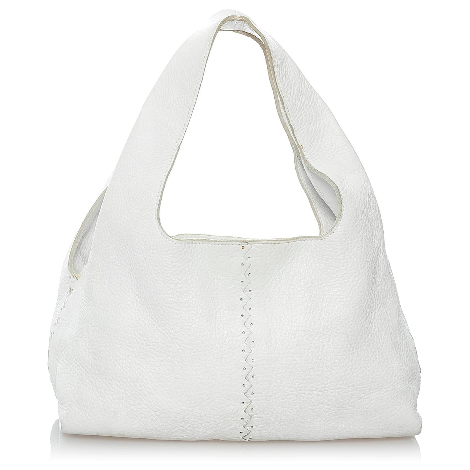Bottega Veneta Intrecciato Tote Bag - White - Woman - Calfskin
