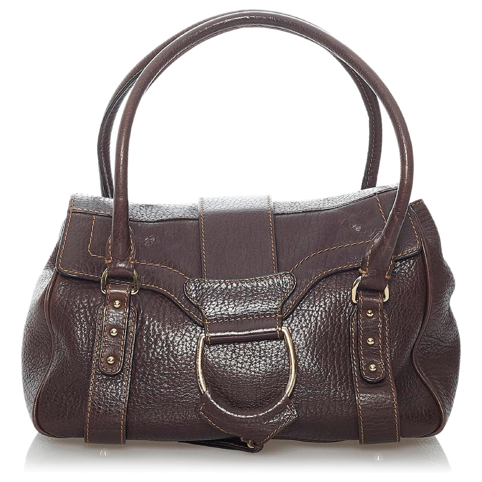 Dolce & Gabbana パーティーバッグ ブラウン Dolce & Gabbana Brown Snakeskin Chain Shoulder Bag