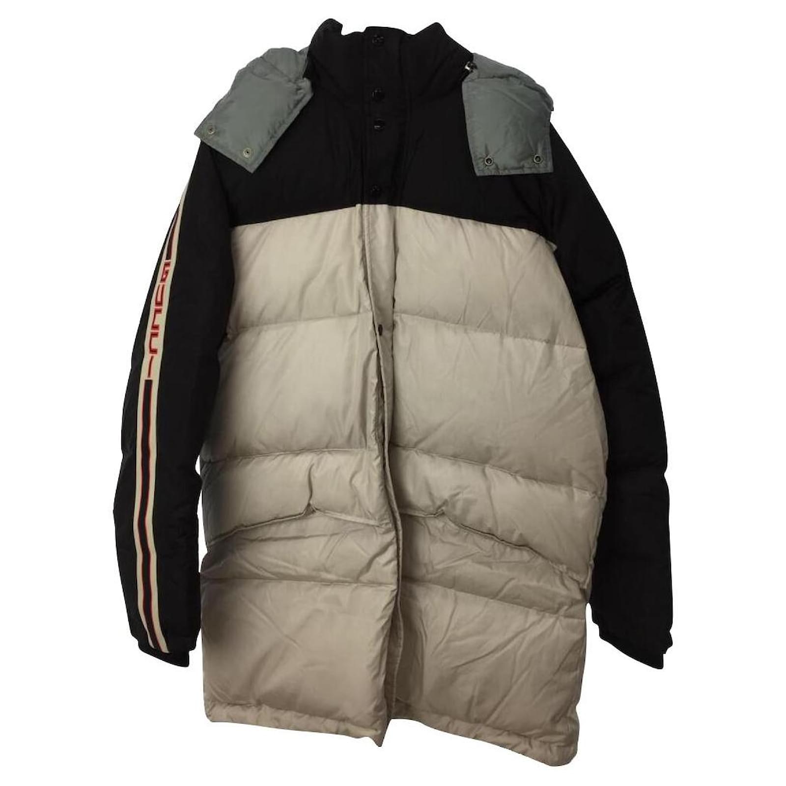 GUCCI Down jacket / 50 / nylon / IVO / plain / down coat / 2019AW / sleeve  logo  - Joli Closet