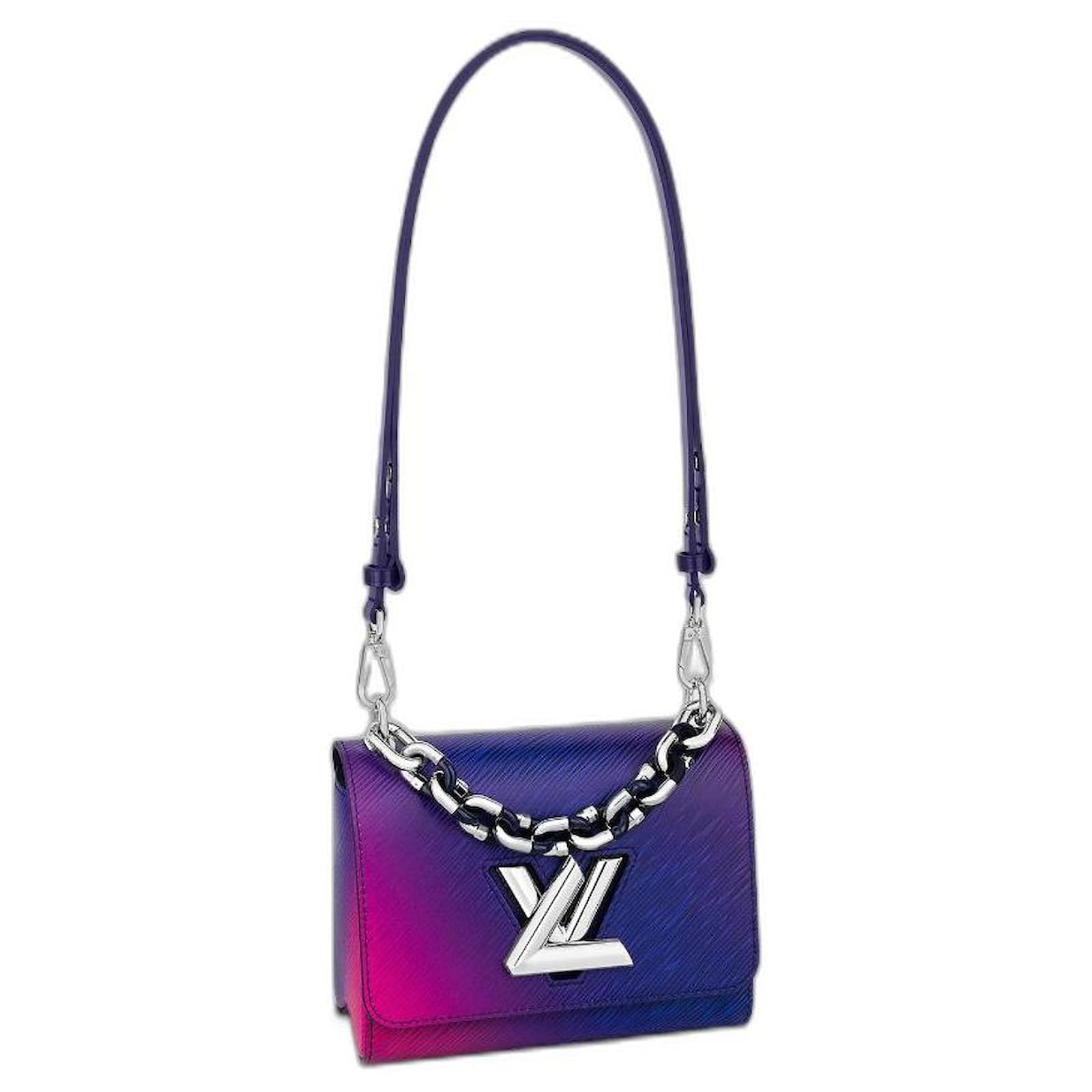 Louis Vuitton LV Twist PM bag epi Blue Leather ref.504087 - Joli Closet