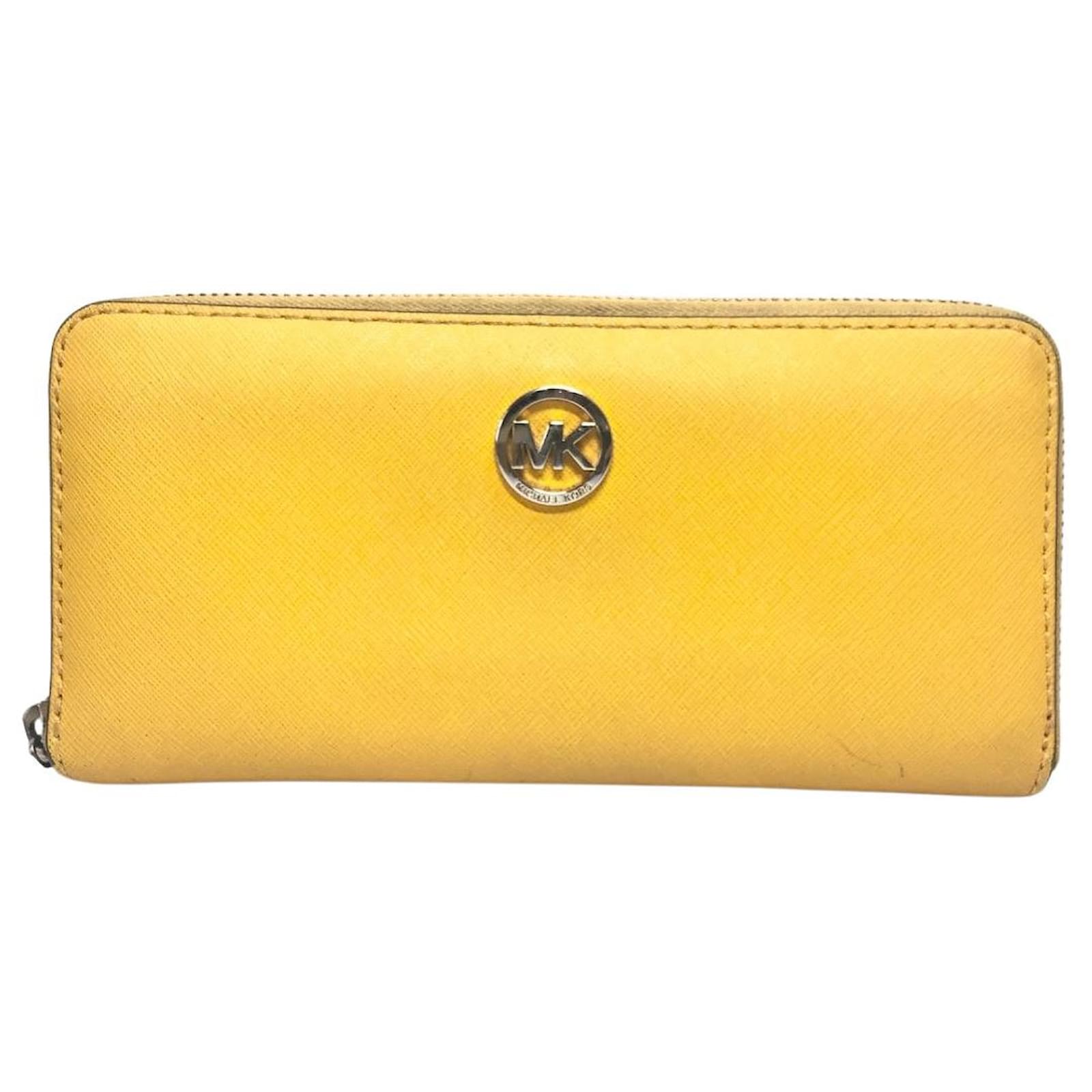 Michael Kors wallet Yellow Leather  - Joli Closet