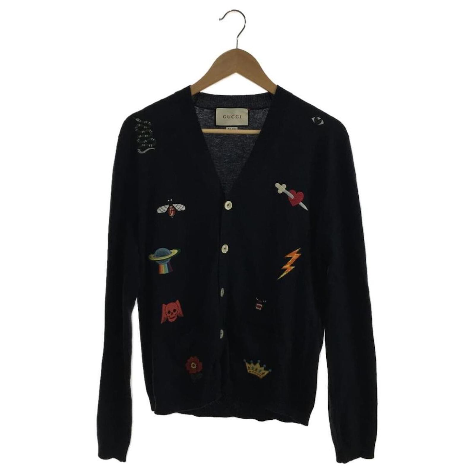 Gucci navy outlet cardigan