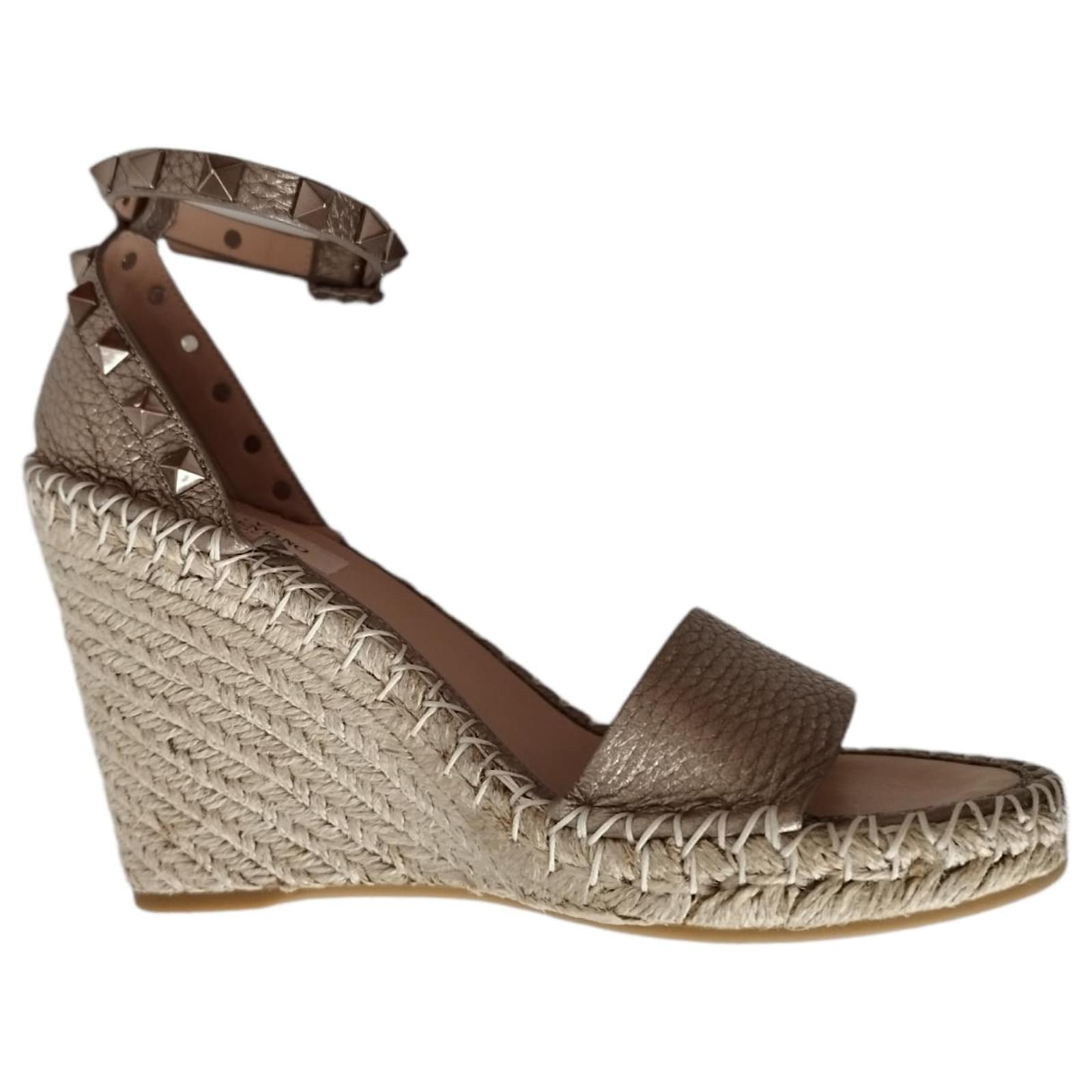 valentino espadrilles gold