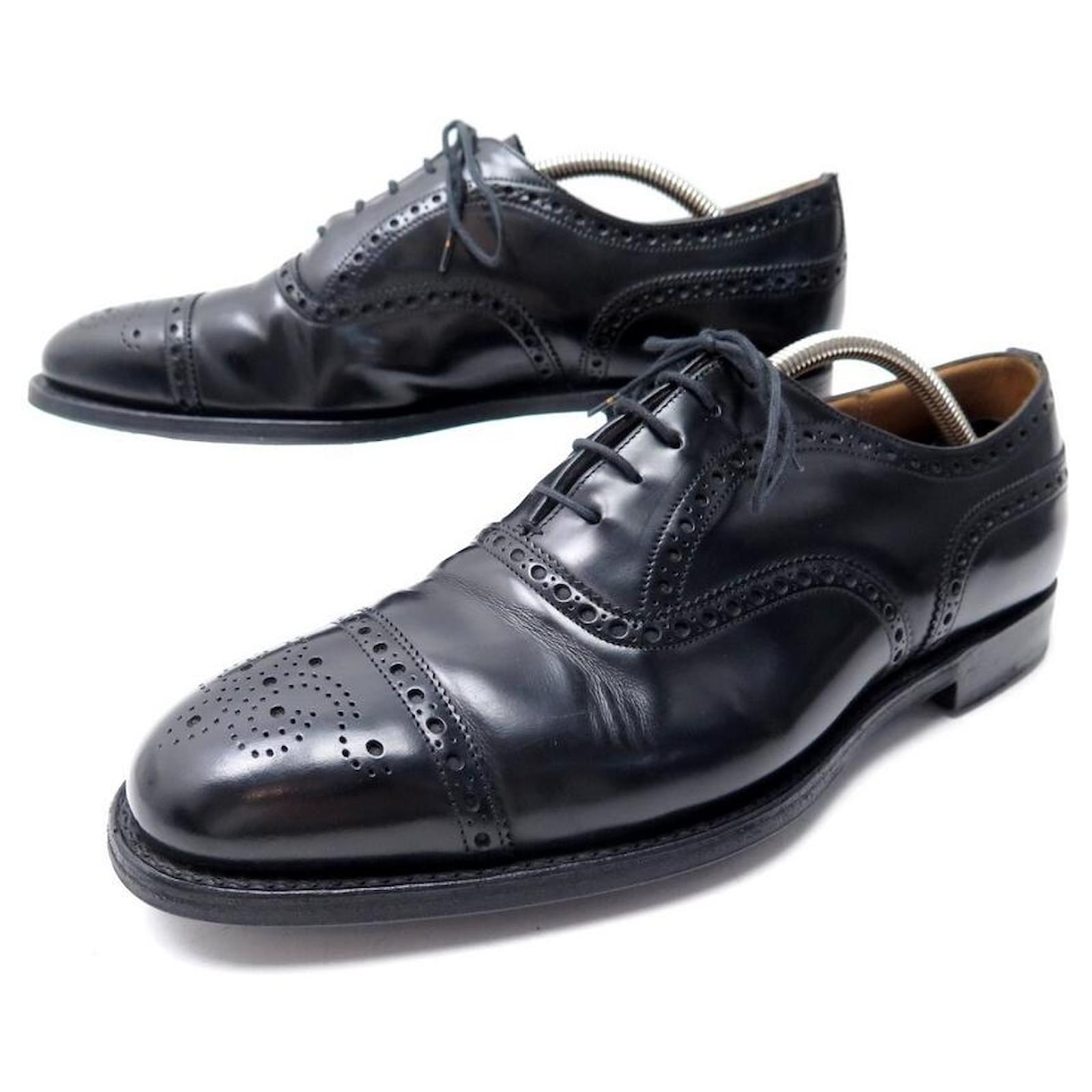 CHURCH'S DIPLOMAT DIPLOMAT FLOWER TOE SHOES 7.5F 41.5 LEATHER