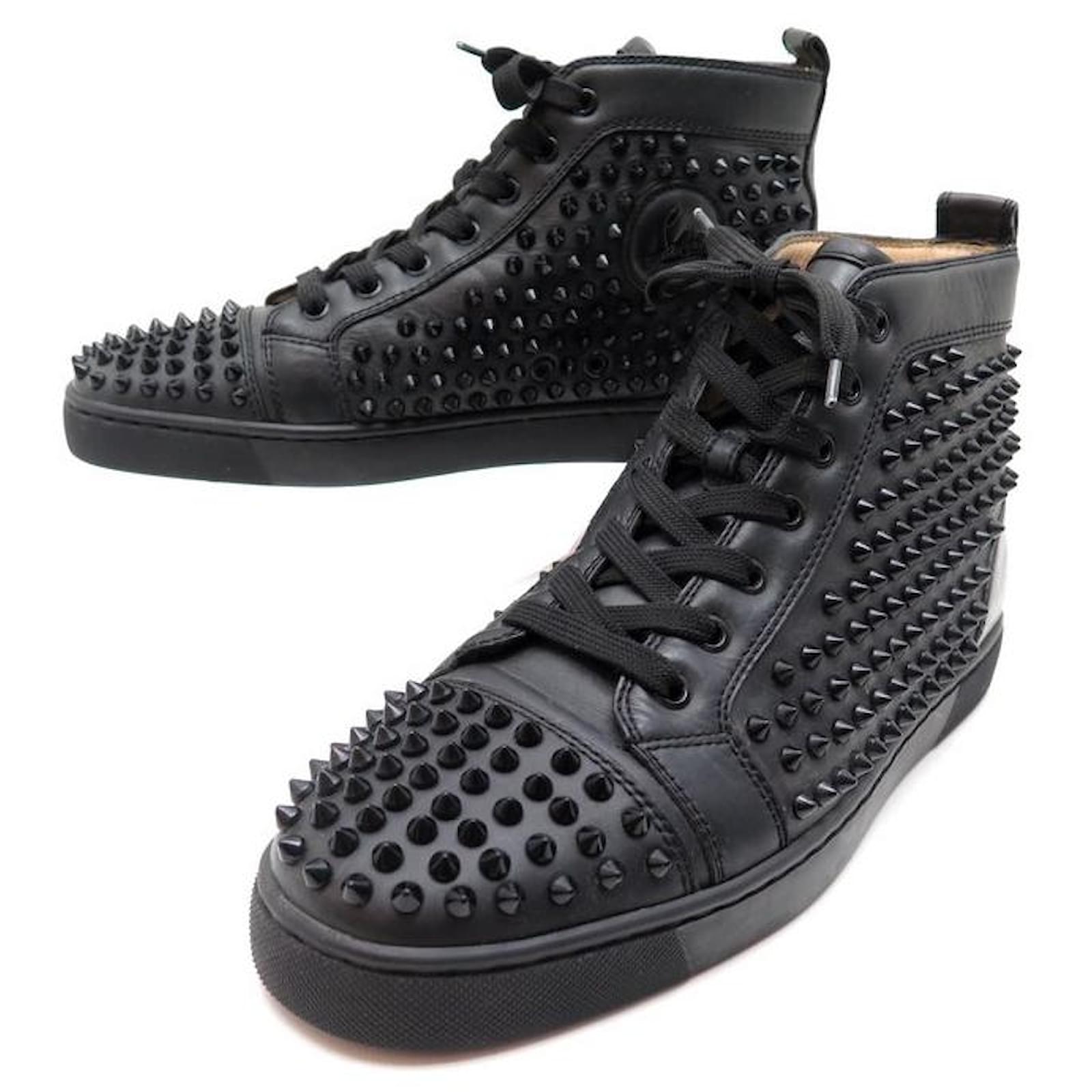 CHRISTIAN LOUBOUTIN SHOES LOUIS ORLATO SPIKE SNEAKERS 43 LEATHER