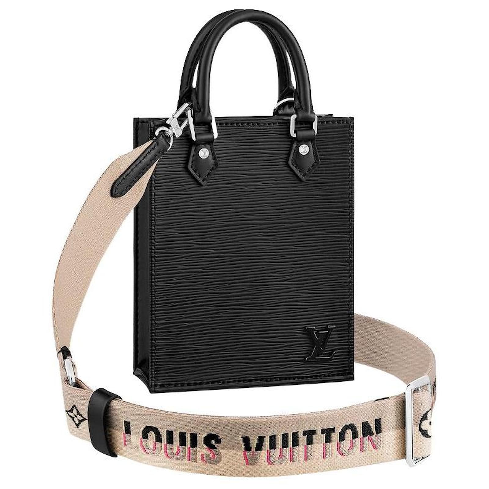 Louis Vuitton LV Sac Plat petit Black Leather ref.506511 - Joli Closet