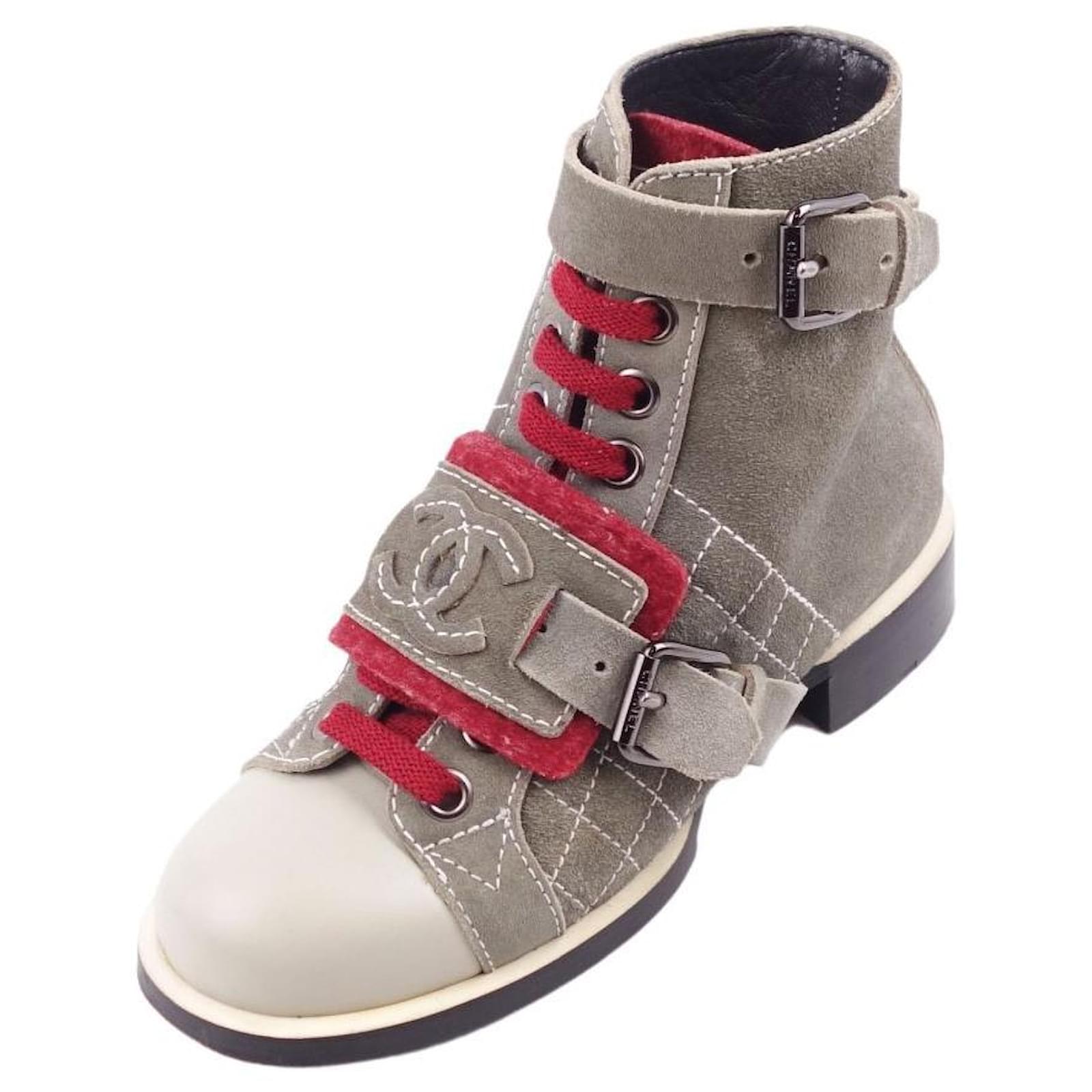 CHANEL Leather High Top Athletic Shoes for Women for sale