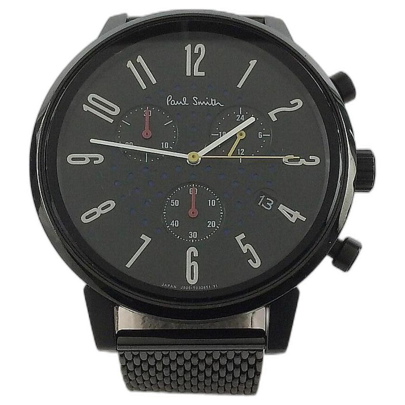 Montre Paul Smith Quartz analogique acier inoxydable BLK