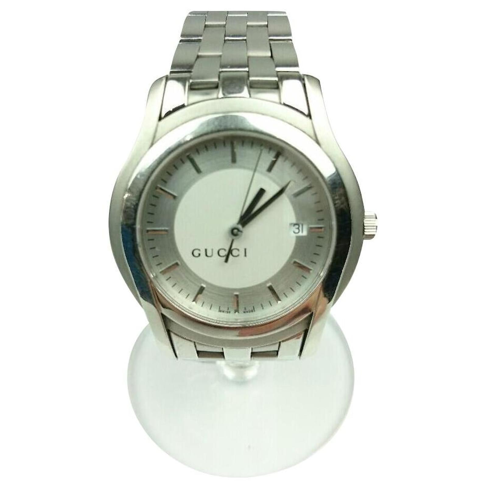 GUCCI Quartz watch / analog / stainless 