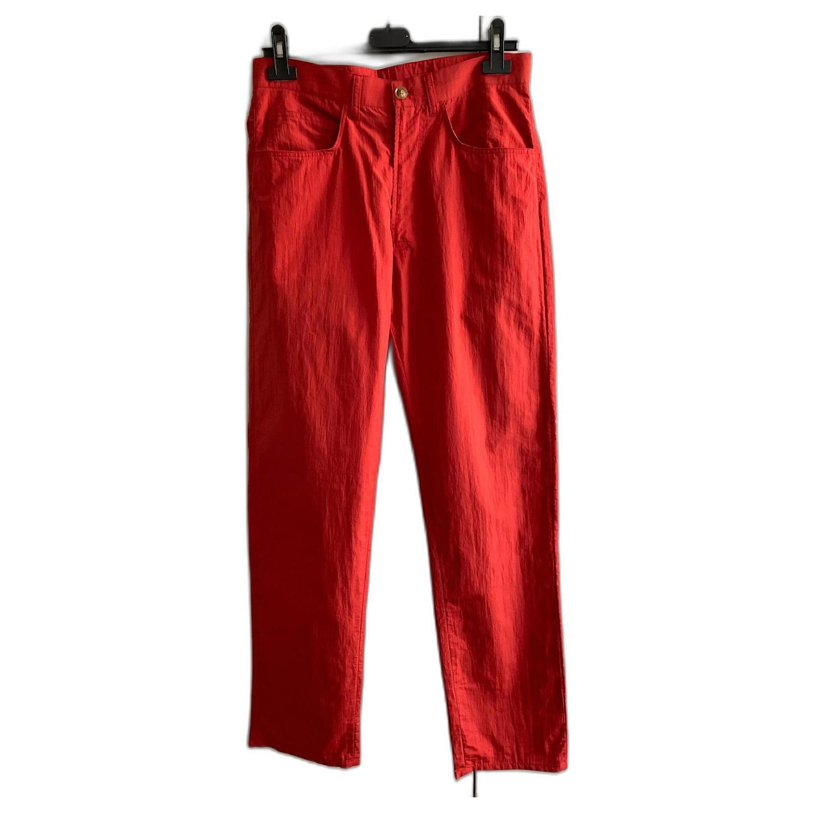 Vintage red trousers Nylon ref.507911 