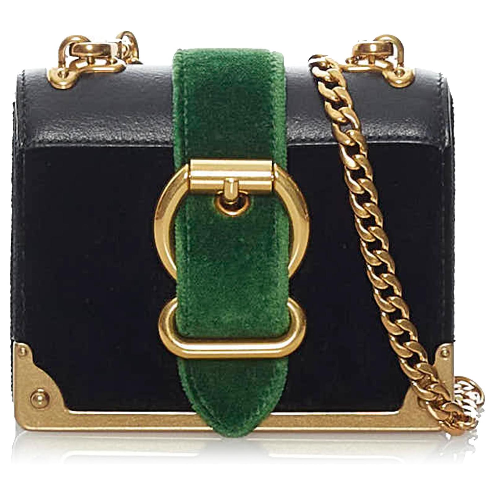 Prada Crossbody Chain Flap Crossbody Bag