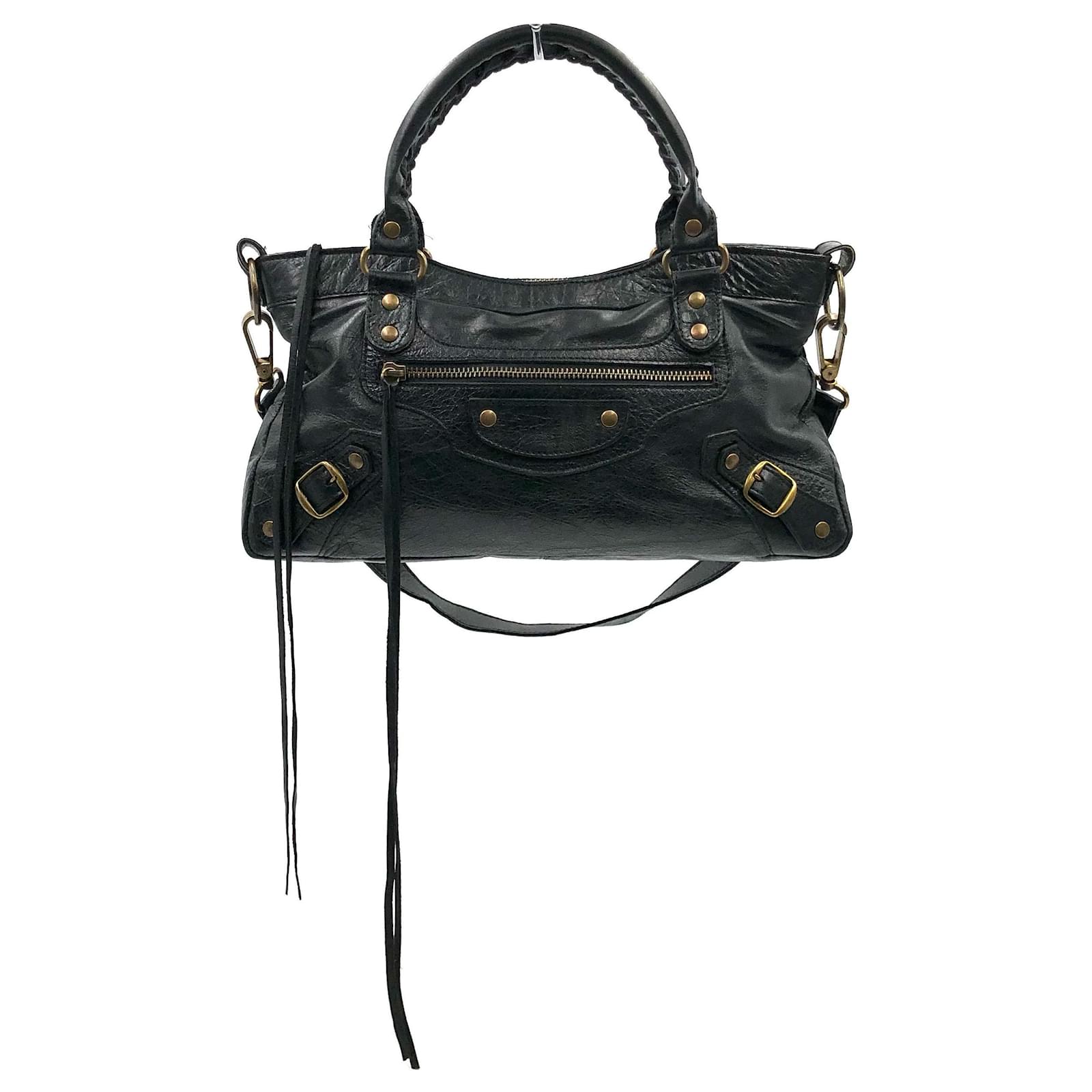 Balenciaga Classic City Shoulder Bag Small Goldtone Black in Lambskin  Leather  US