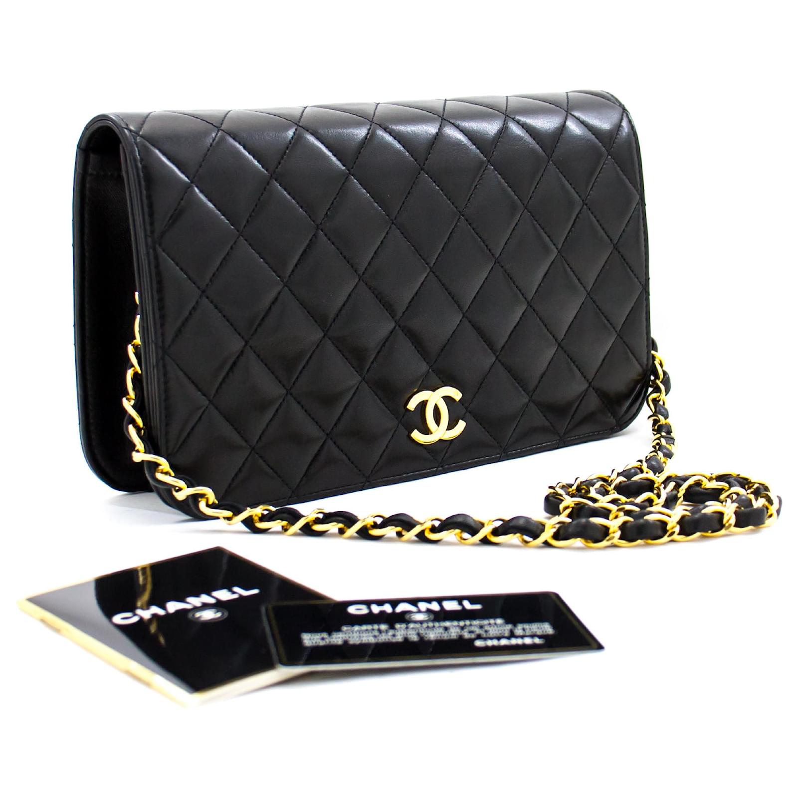 Chanel Full Flap Black Leather ref.508679 - Joli Closet