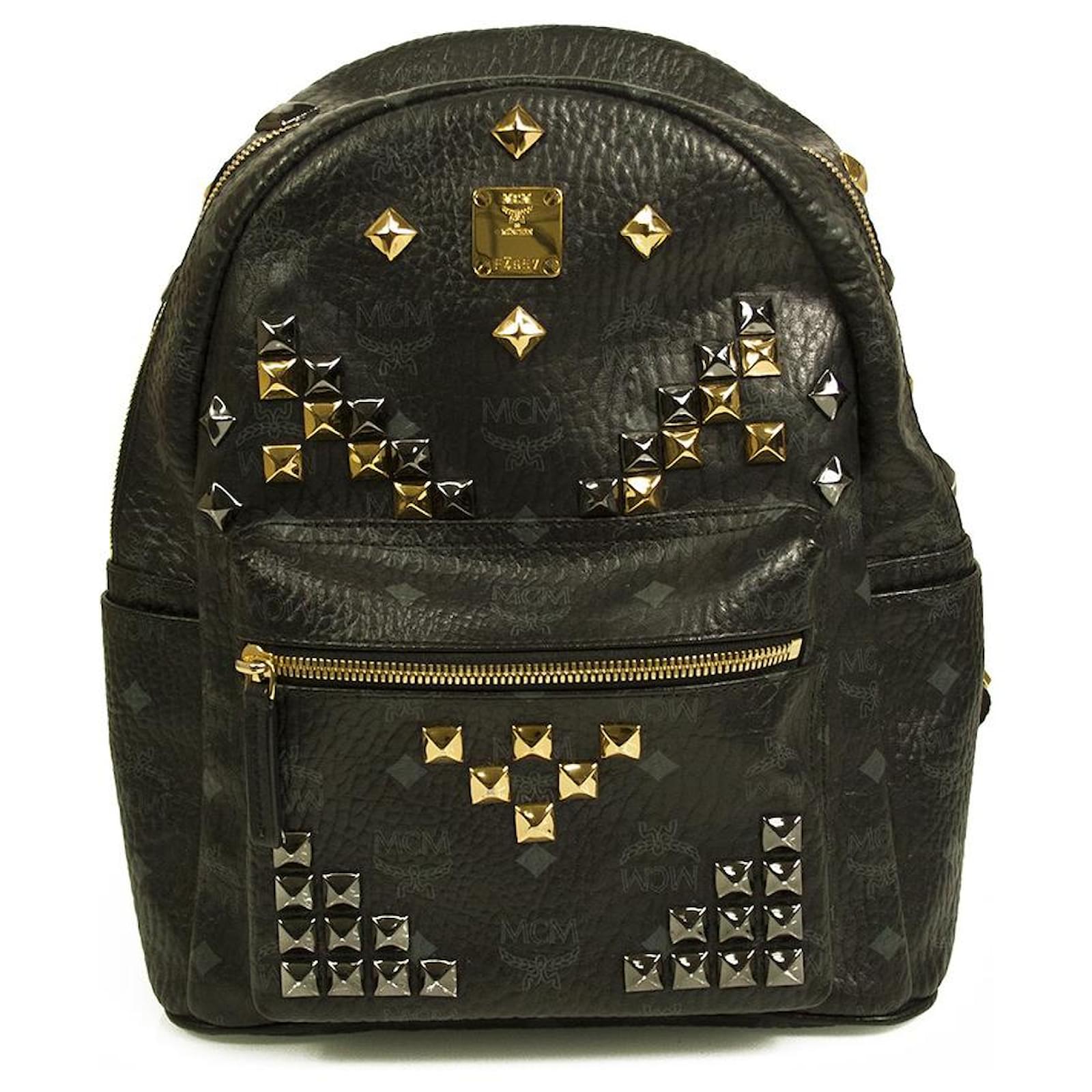 MCM Large Visetos Studded BackPack – Turnabout Luxury Resale